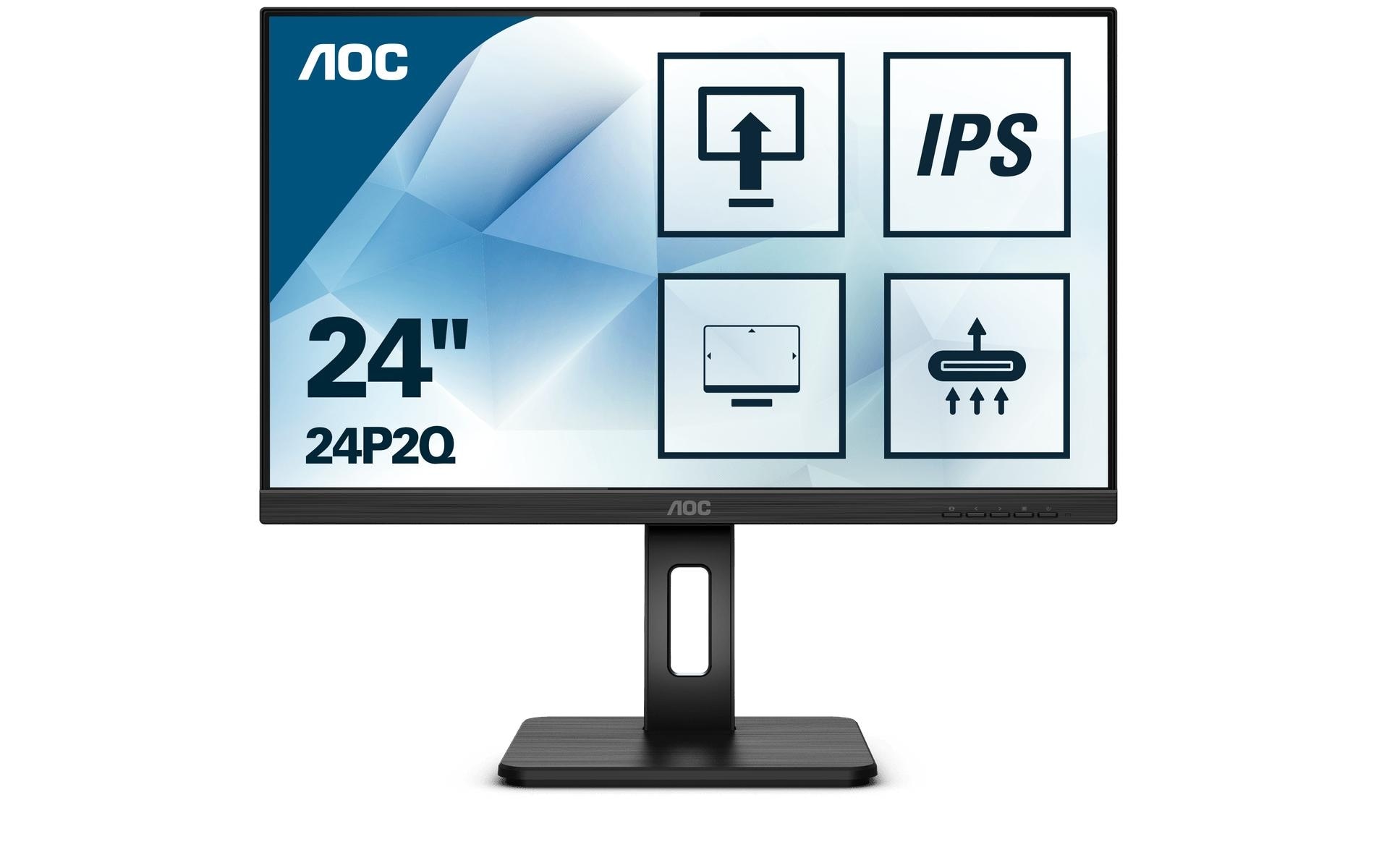 AOC Ergo Monitor »24P2Q« 60,214 cm/23,8 ″  1920 x 1080 px Full HD 4 Reaktionszeit 75 Hz