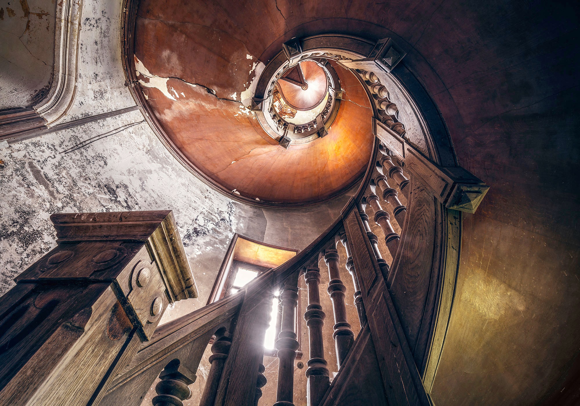 Image of Komar Vliestapete »Oak Spiral«, bedruckt-Barock-Destroyed-Effekte, lichtbeständig und wasserfest bei Ackermann Versand Schweiz
