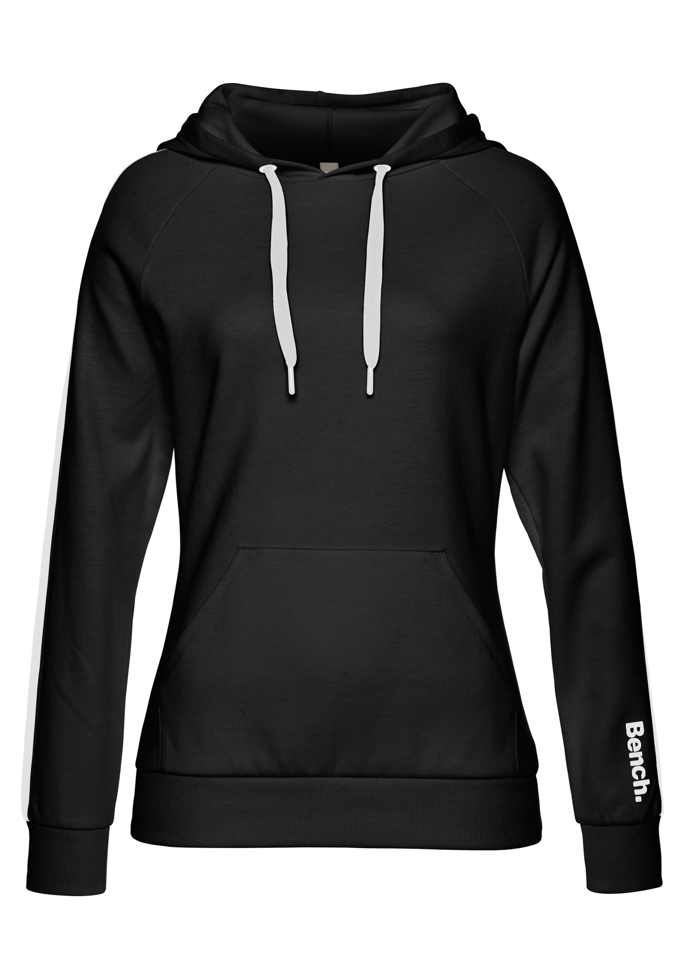 Bench. Loungewear Kapuzensweatshirt, mit Seitenstreifen und Kängurutasche, Loungewear