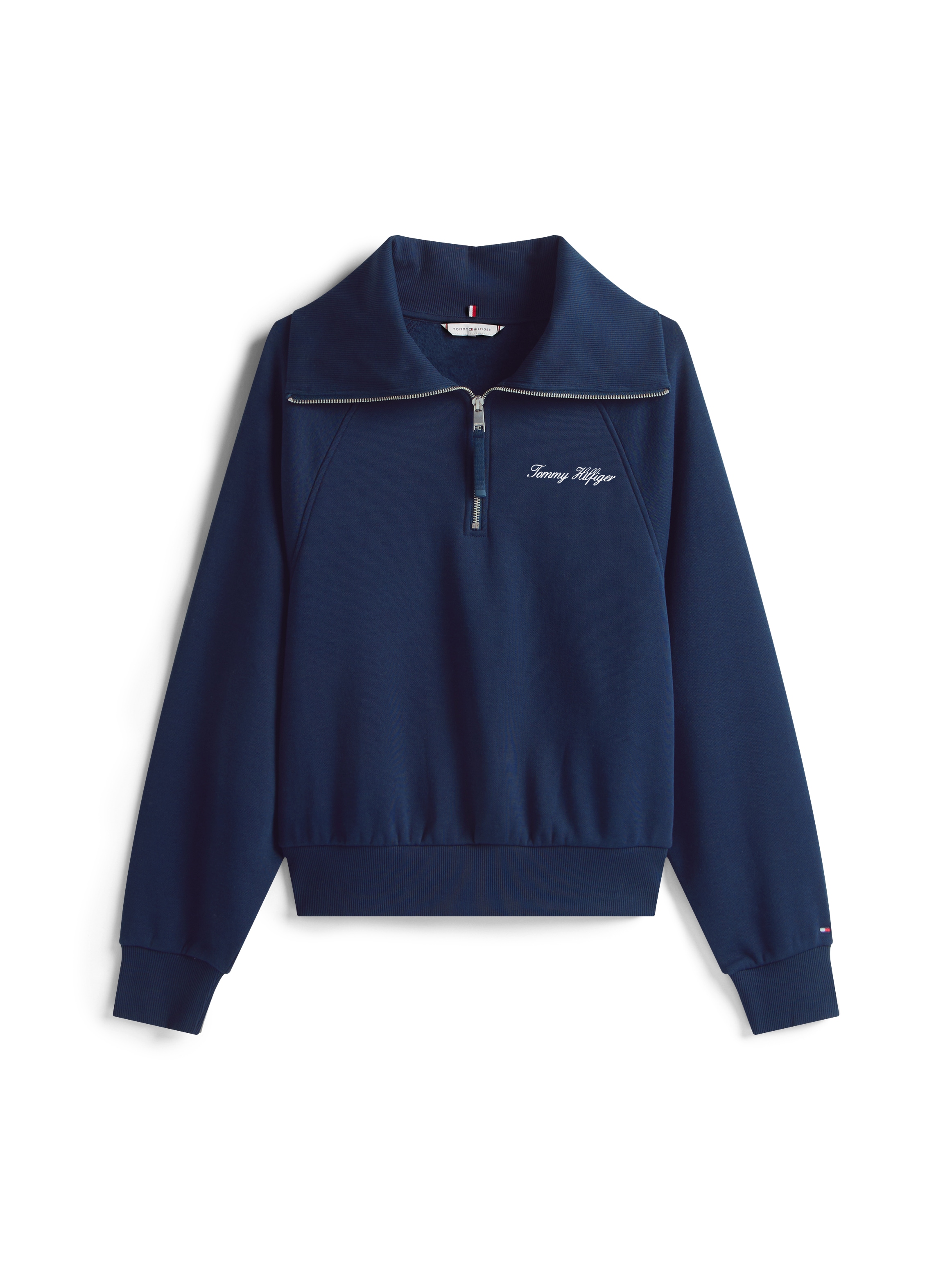 Tommy Hilfiger Sweatshirt »CLASSIC SCRIPT FLEECE HALF-ZIP«
