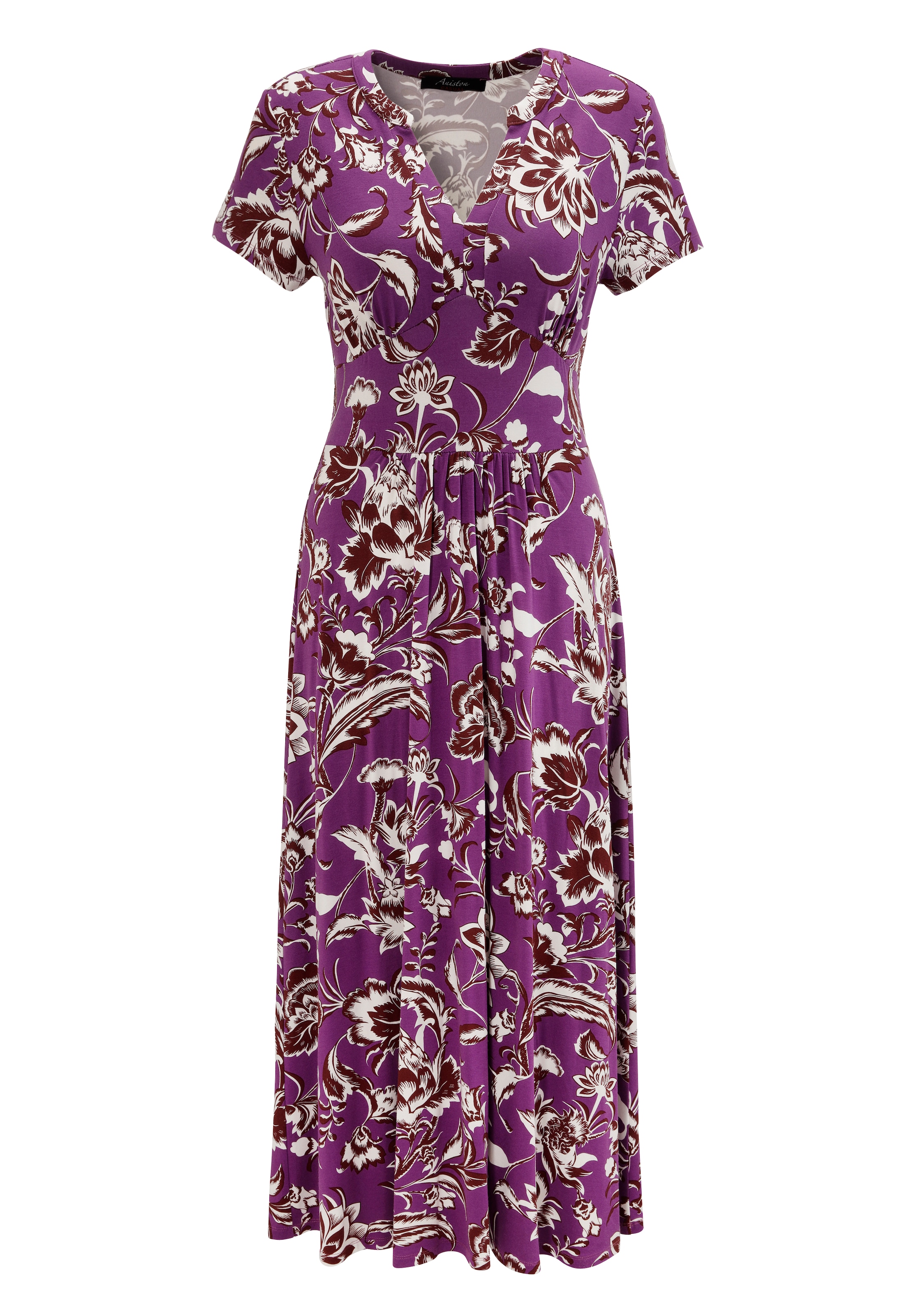 Aniston CASUAL Sommerkleid, mit grossflächigem Blumendruck