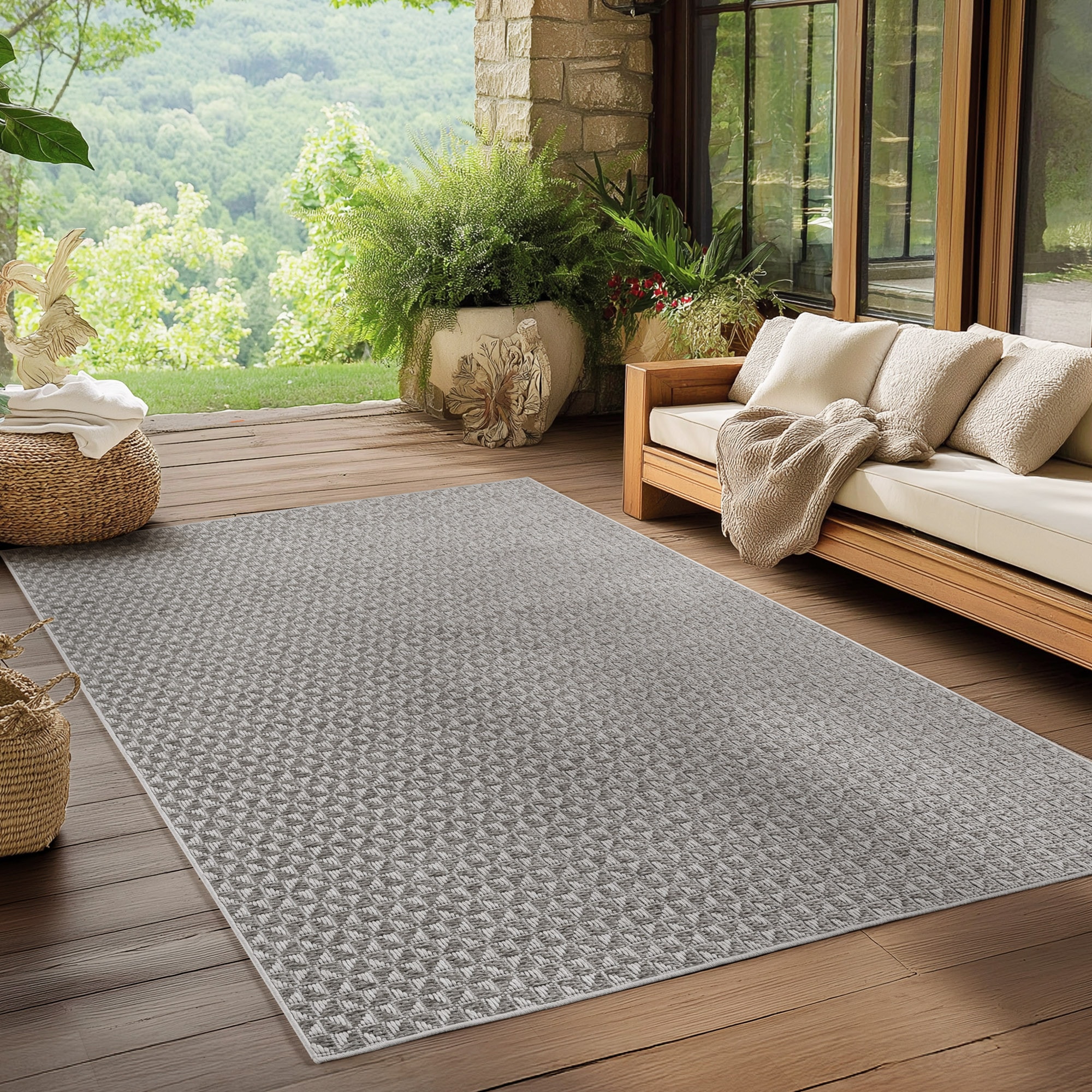 Image of Ayyildiz Teppiche Outdoorteppich "IBIZA 1903" rechteckig 5 mm Höhe In und Outdoor, Läufer, Wohnzimmer, Küche, Flur oder Wintergarten