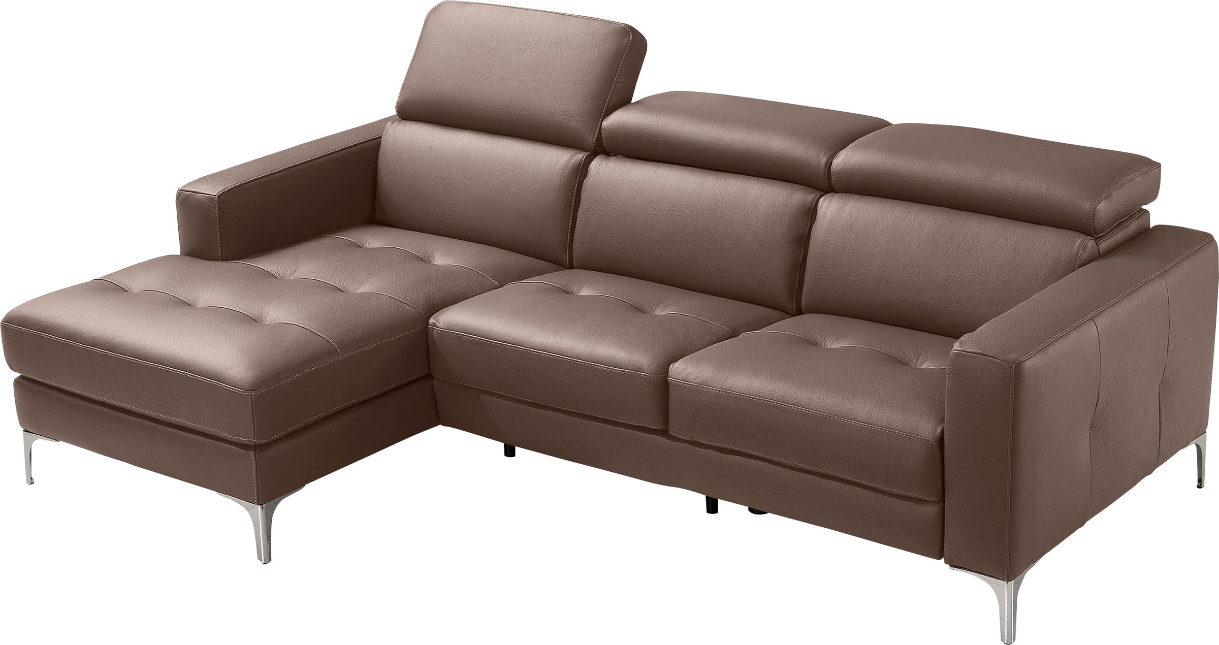 Image of Egoitaliano Ecksofa »Matt«, inkl. Recamiere, mit verstellbaren Kopfteilen bei Ackermann Versand Schweiz