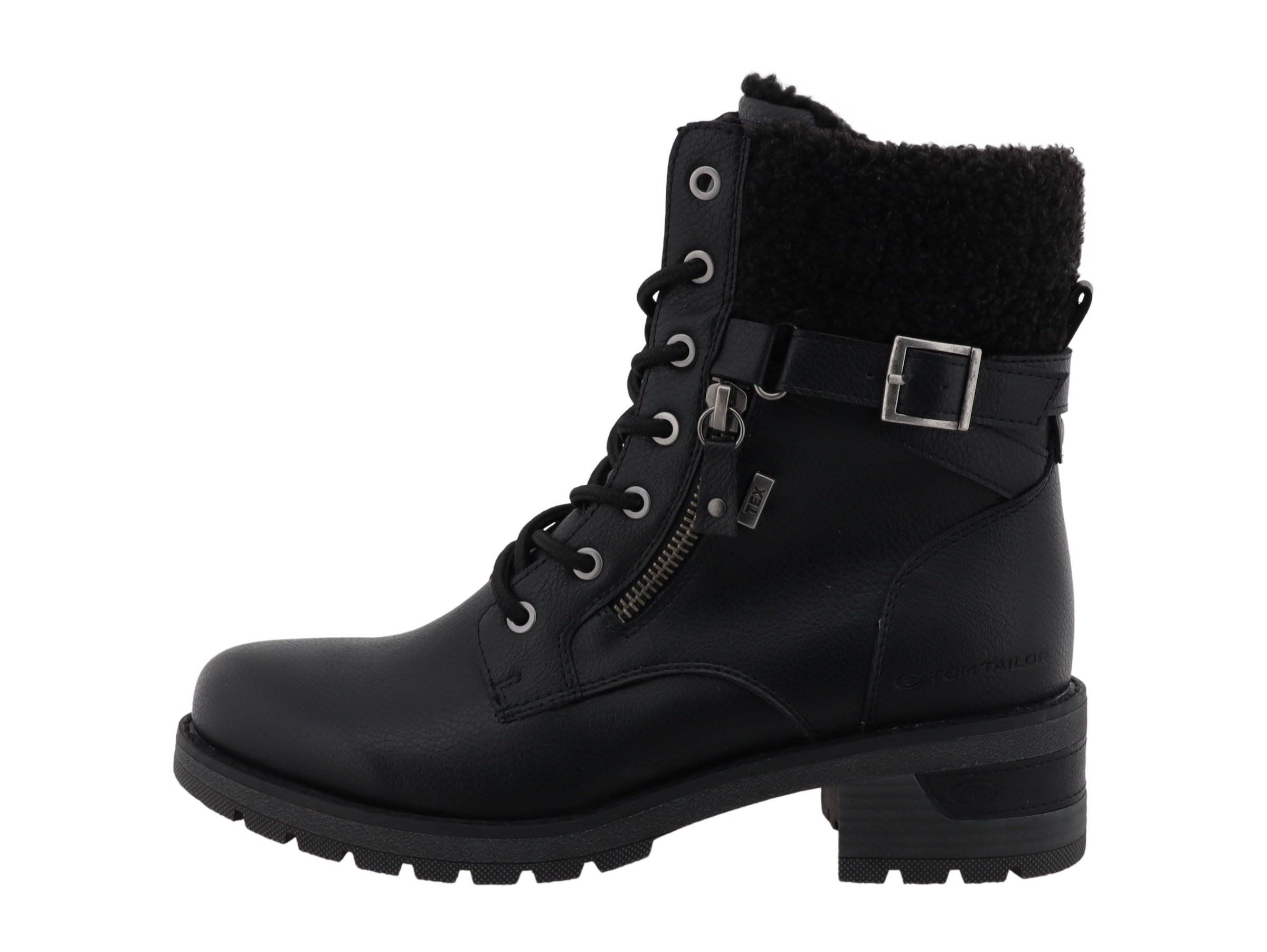 TOM TAILOR Winterstiefelette  Stiefelette, Winterboots mit Blockabsatz
