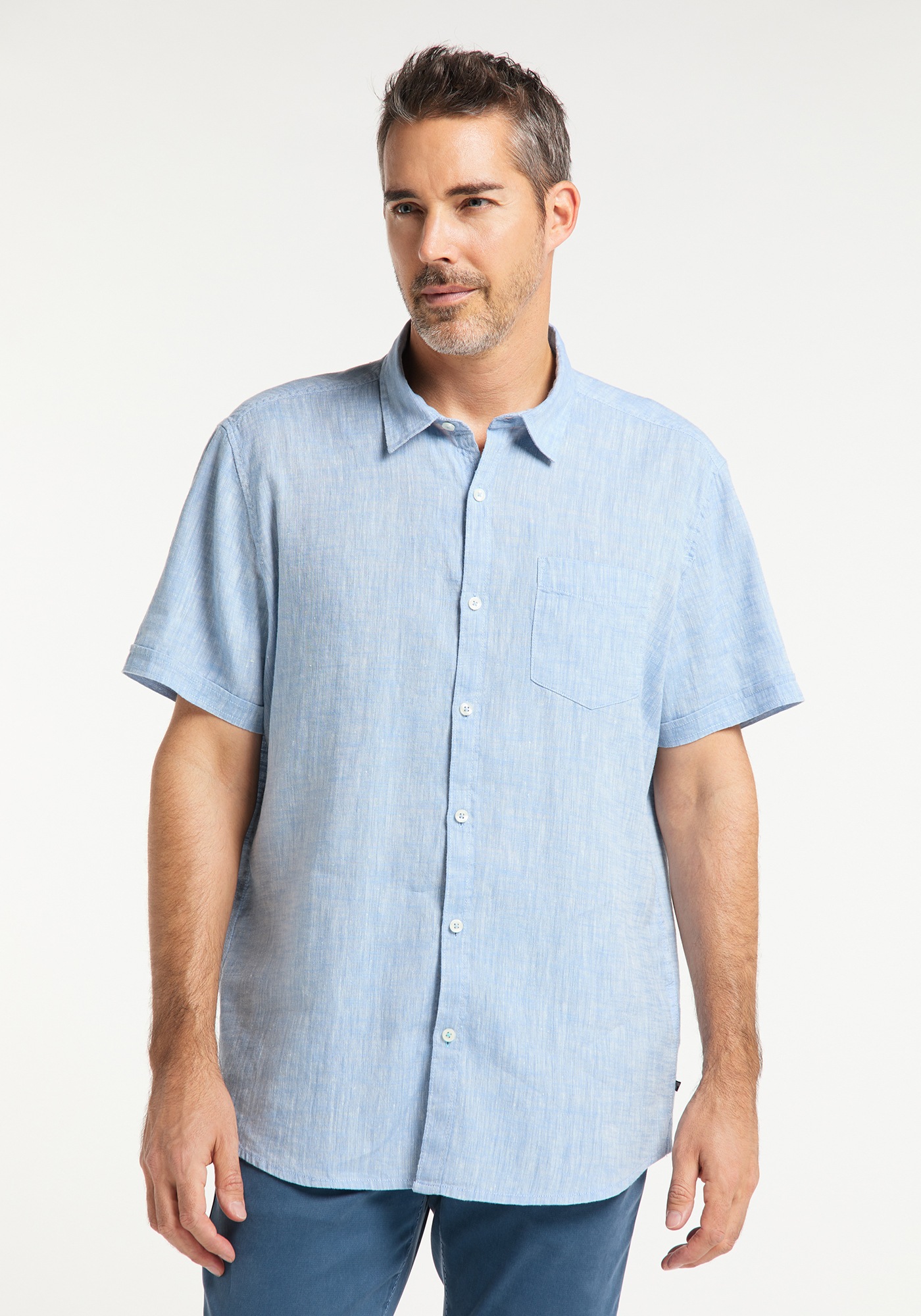 Herrenhemd Leinen Regular Fit