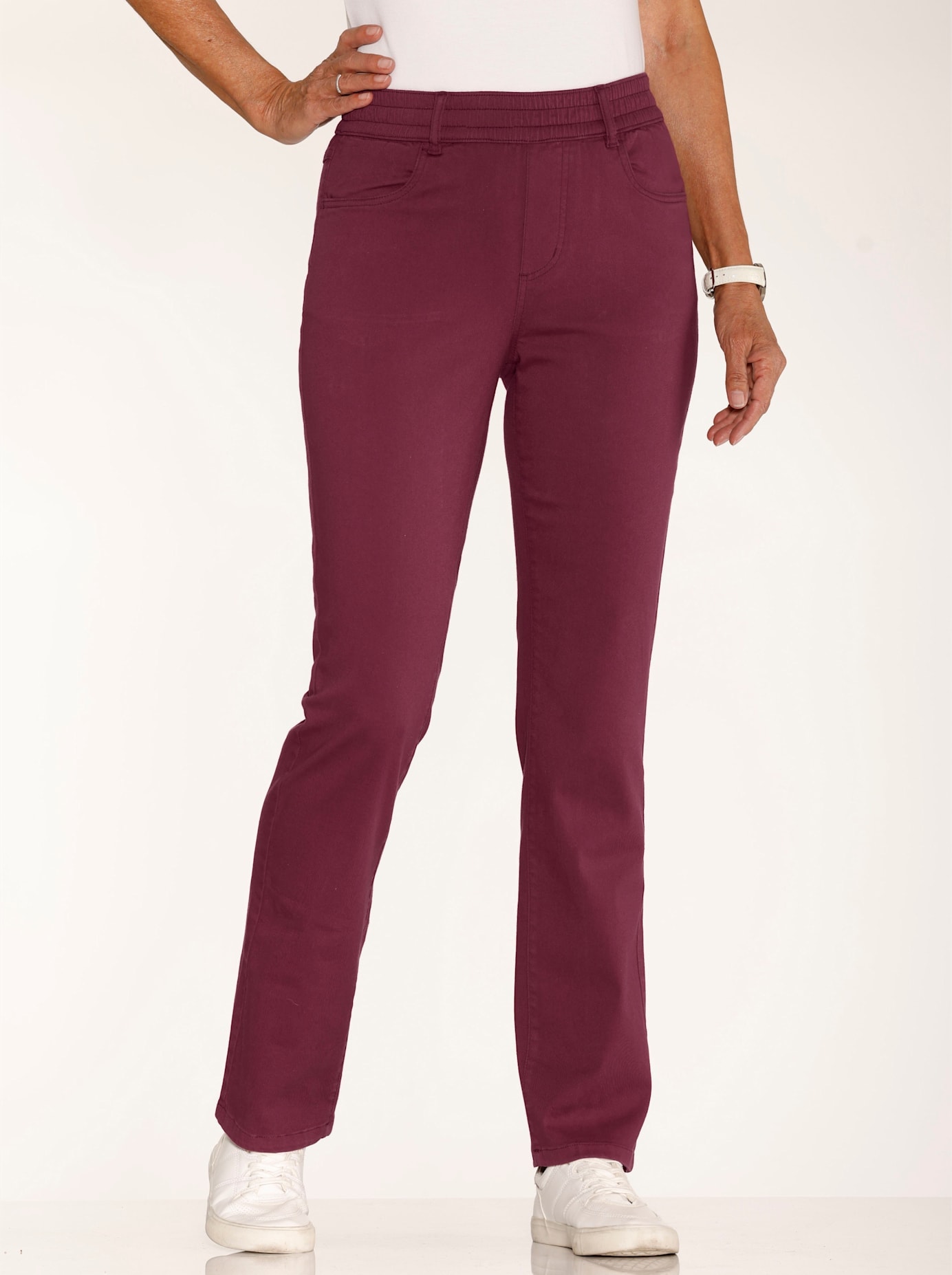 Image of Classic Basics High-waist-Jeans 1