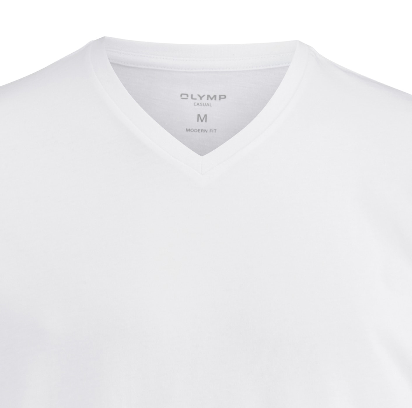 OLYMP T-shirt Packung, 3er, 3 cuis V-Ausschnitt, modern fit, reine Baumwolle