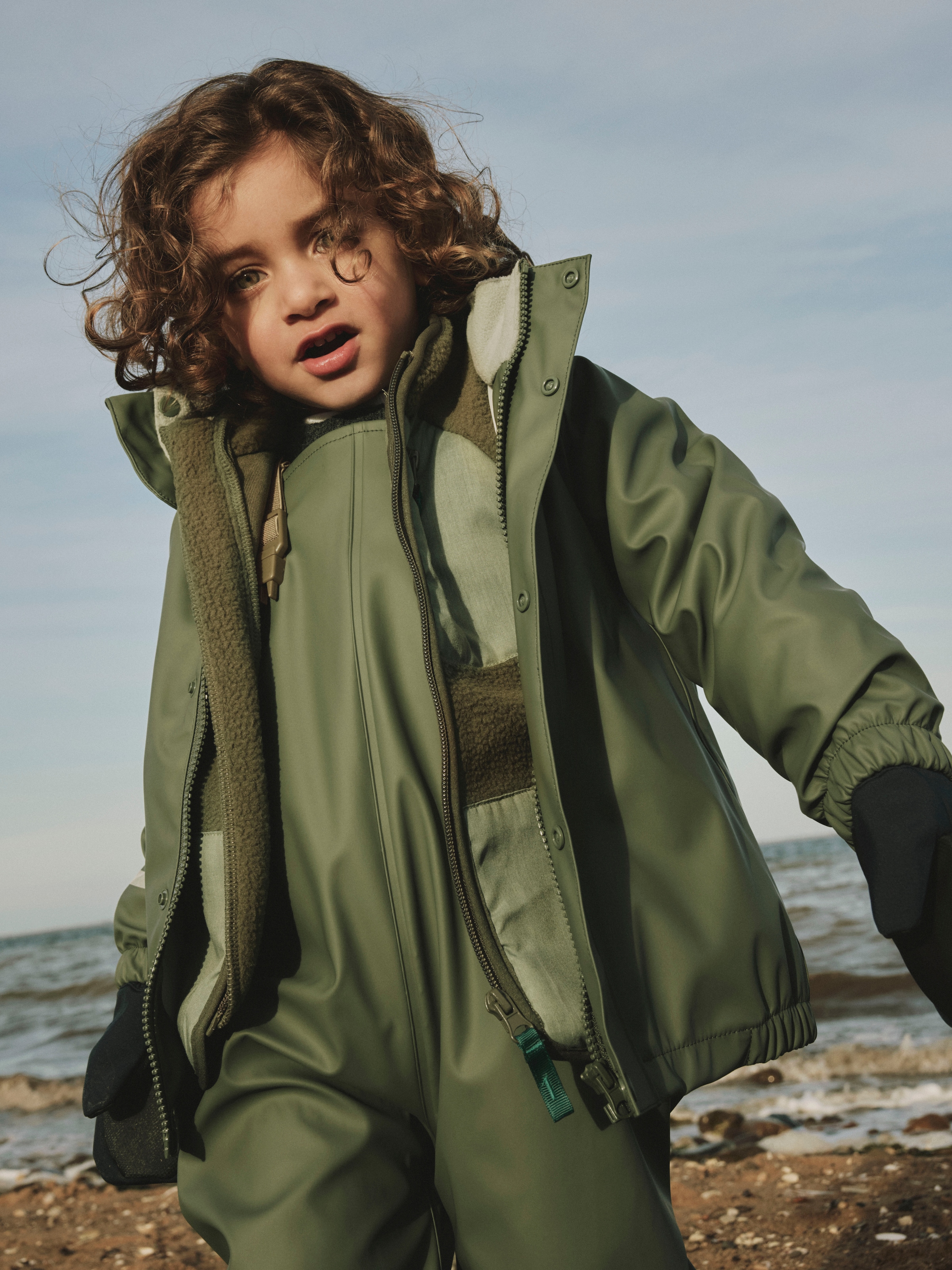 Image of Name It Regenmantel "NKNDRY10 Regenjacke und Hose im Set" Set, 2 Keine Latzhose Unifarben, casual, regular fit, Kunstfaser, Web