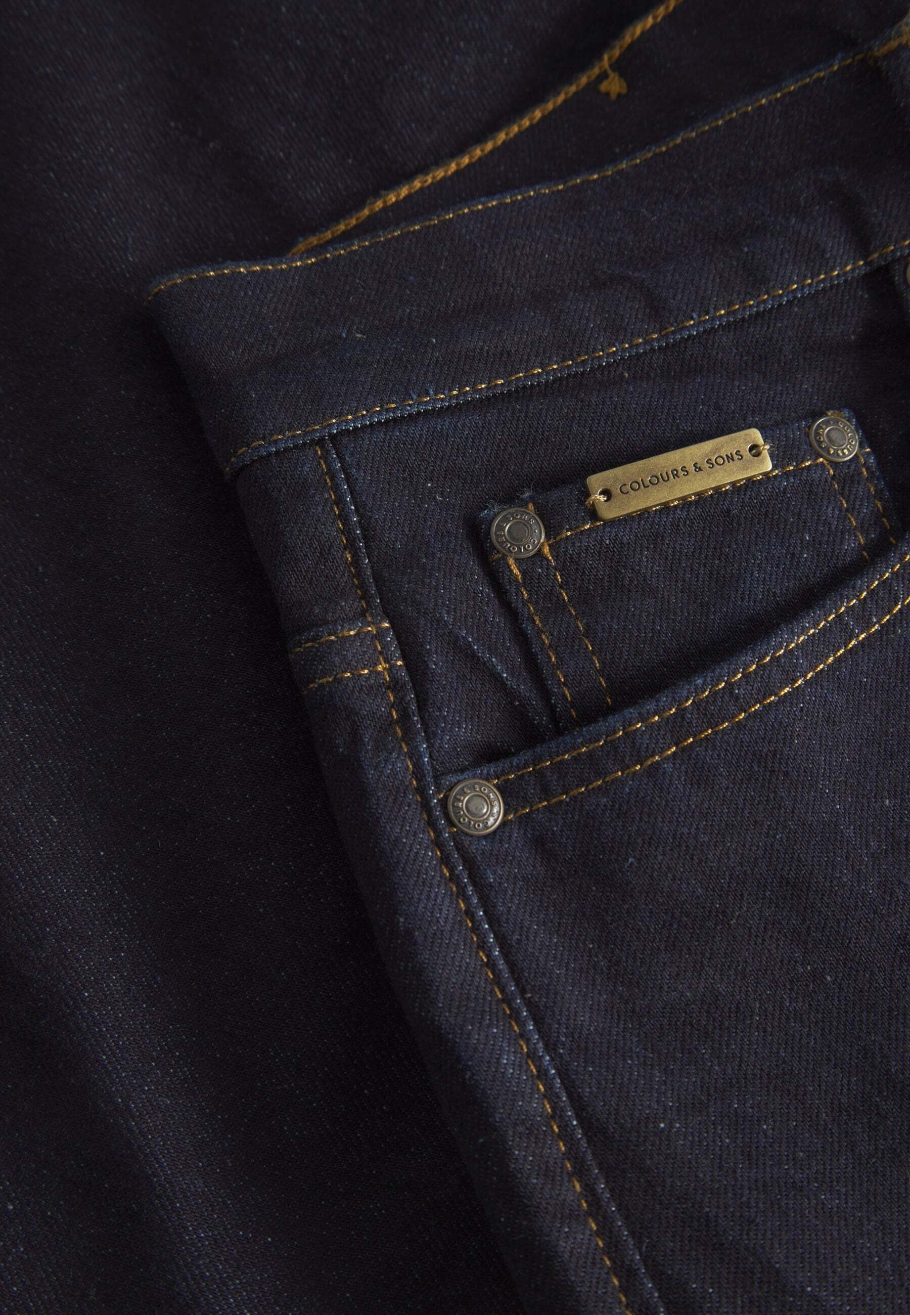 colours & sons Tapered-fit-Jeans »colours & sons Jeans Denim Cropped«