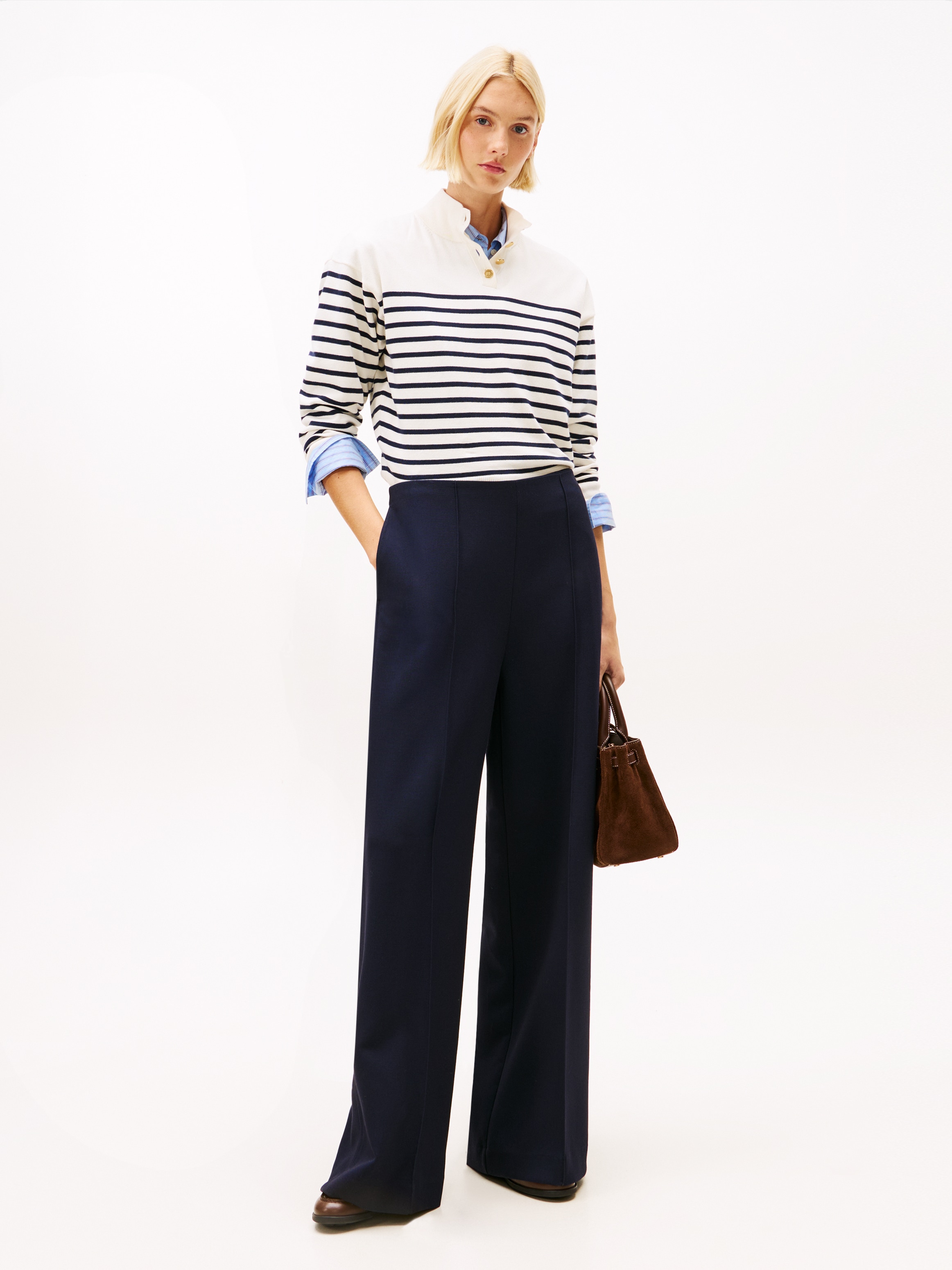 Tommy Hilfiger Pantalon de costume »PUNTO WIDE LEG PANT«