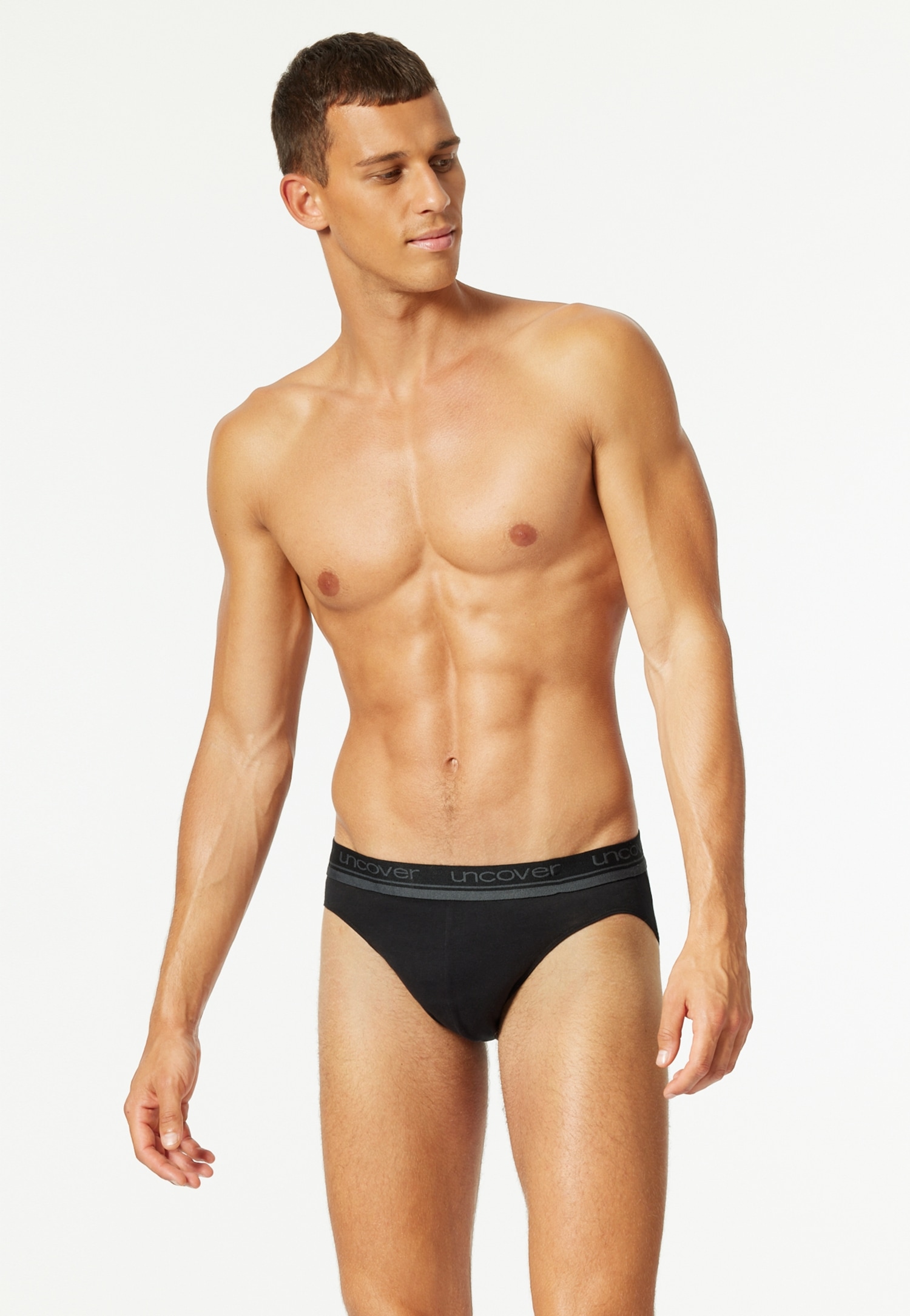 uncover by SCHIESSER Slip rio »Uncover Cotton« 3er Pack,  elastisch, sportlicher-Look, ohne Eingriff, Logo-Bund