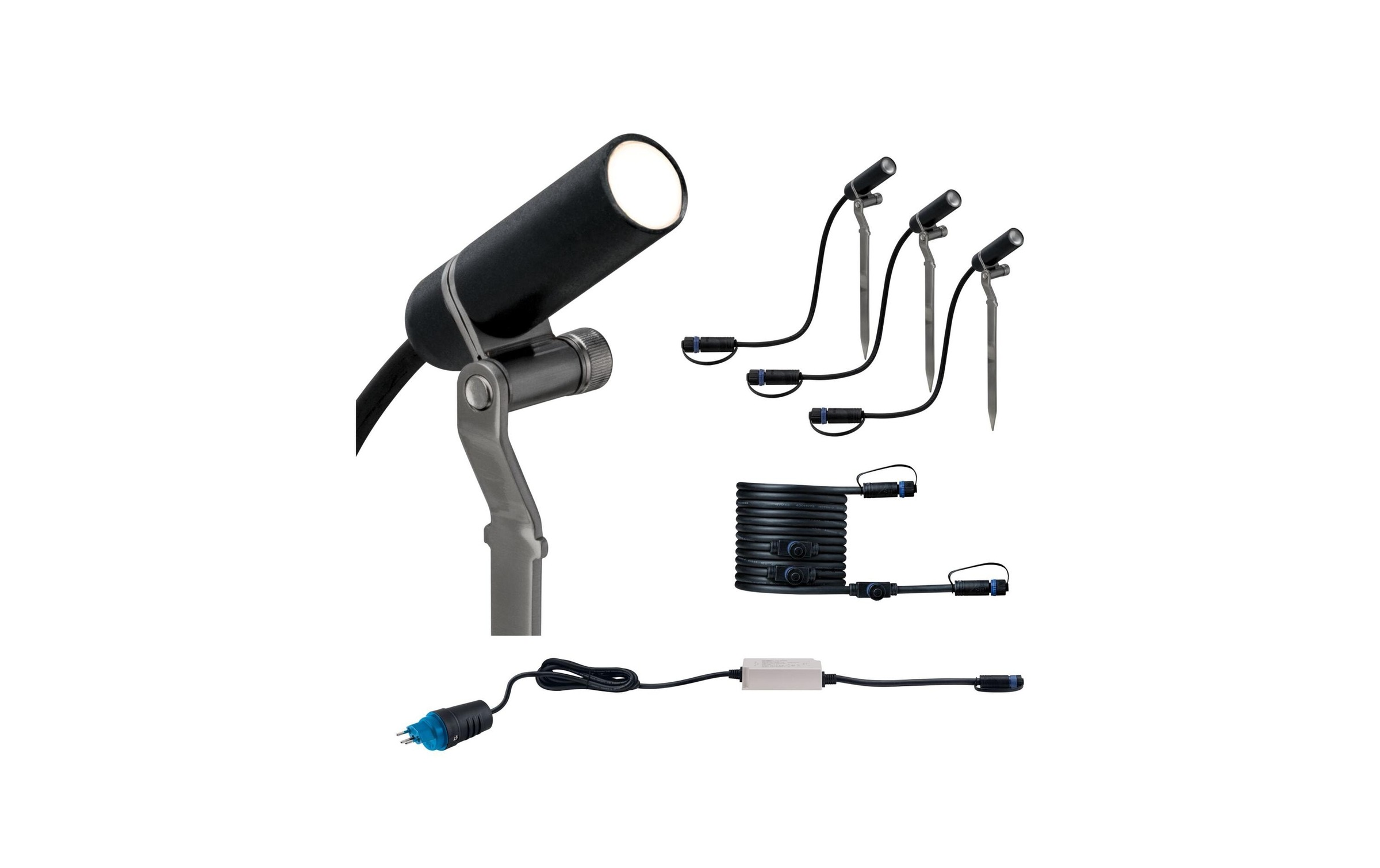 Image of Paulmann Gartenleuchte "3X 2.5W 200lm 3000K" Warmweiss