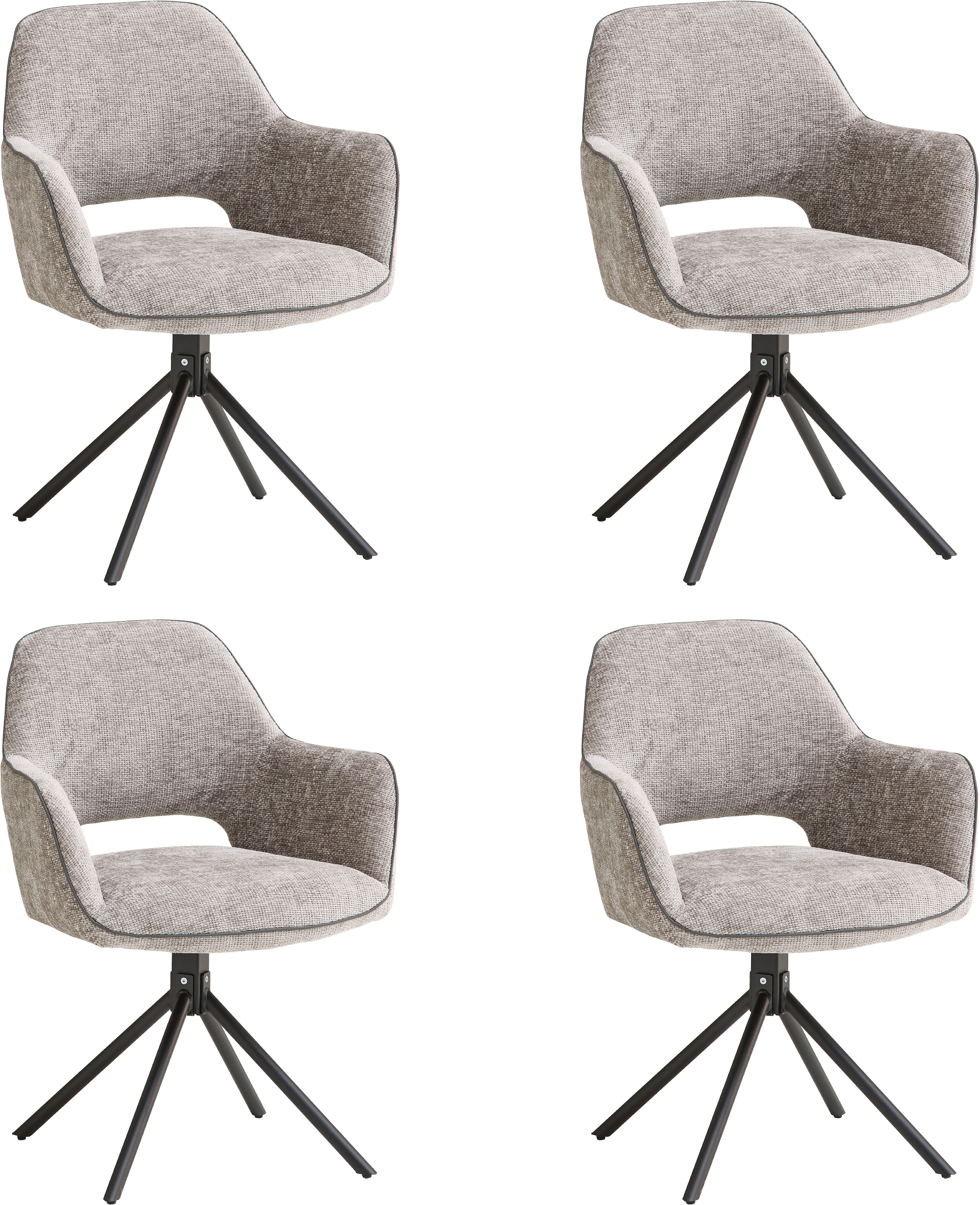 Image of Stolkom Armlehnstuhl "Adrina B/H/T 63x89x62 cm" (Set) 4 Stk.Breite 62cm, 180 drehbar mit Auto-Return