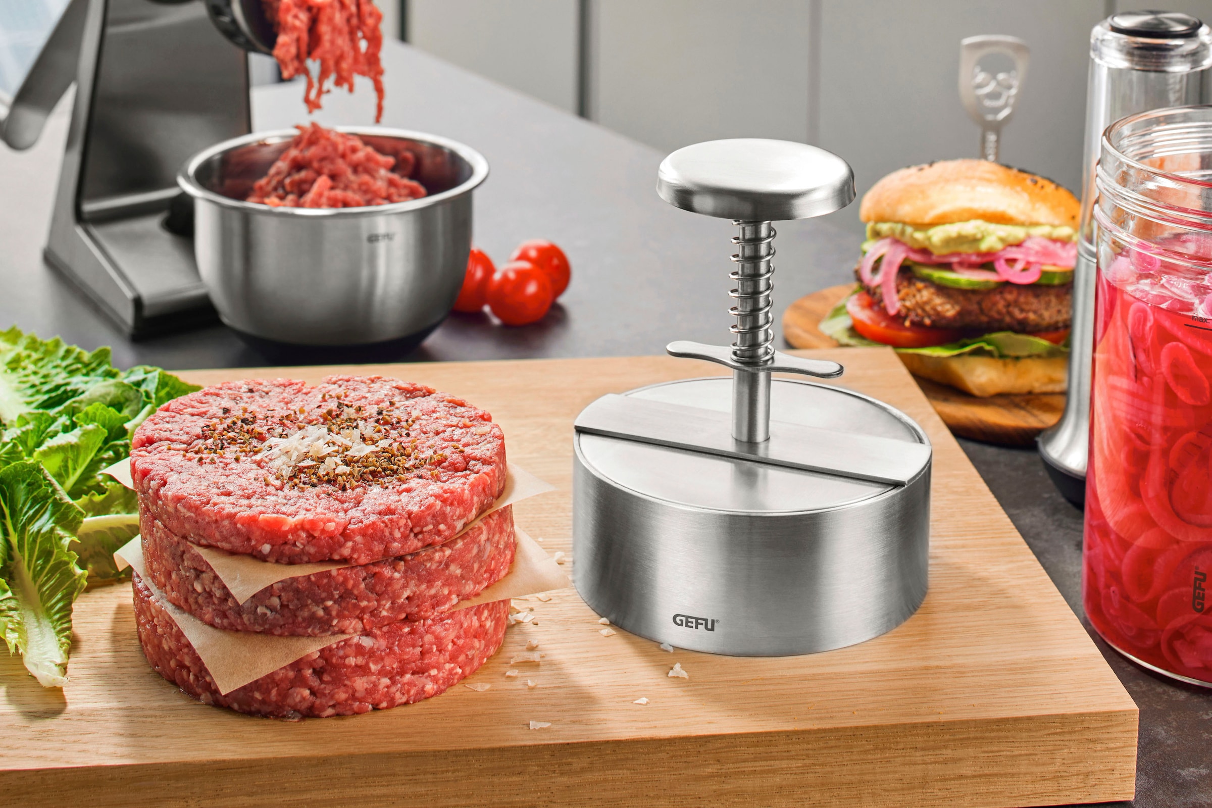 GEFU Burgerpresse »PÄTTI« robust dank hochwertigem Edelstahl
