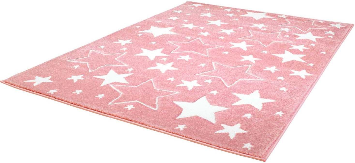 Image of Carpet City Kinderteppich »Bueno Kids 1325«, rechteckig, 13 mm Höhe, Sternen-Teppich, 3D-Effekt, Weicher Flor, Pflegeleicht, Kinderzimmer bei Ackermann Versand Schweiz