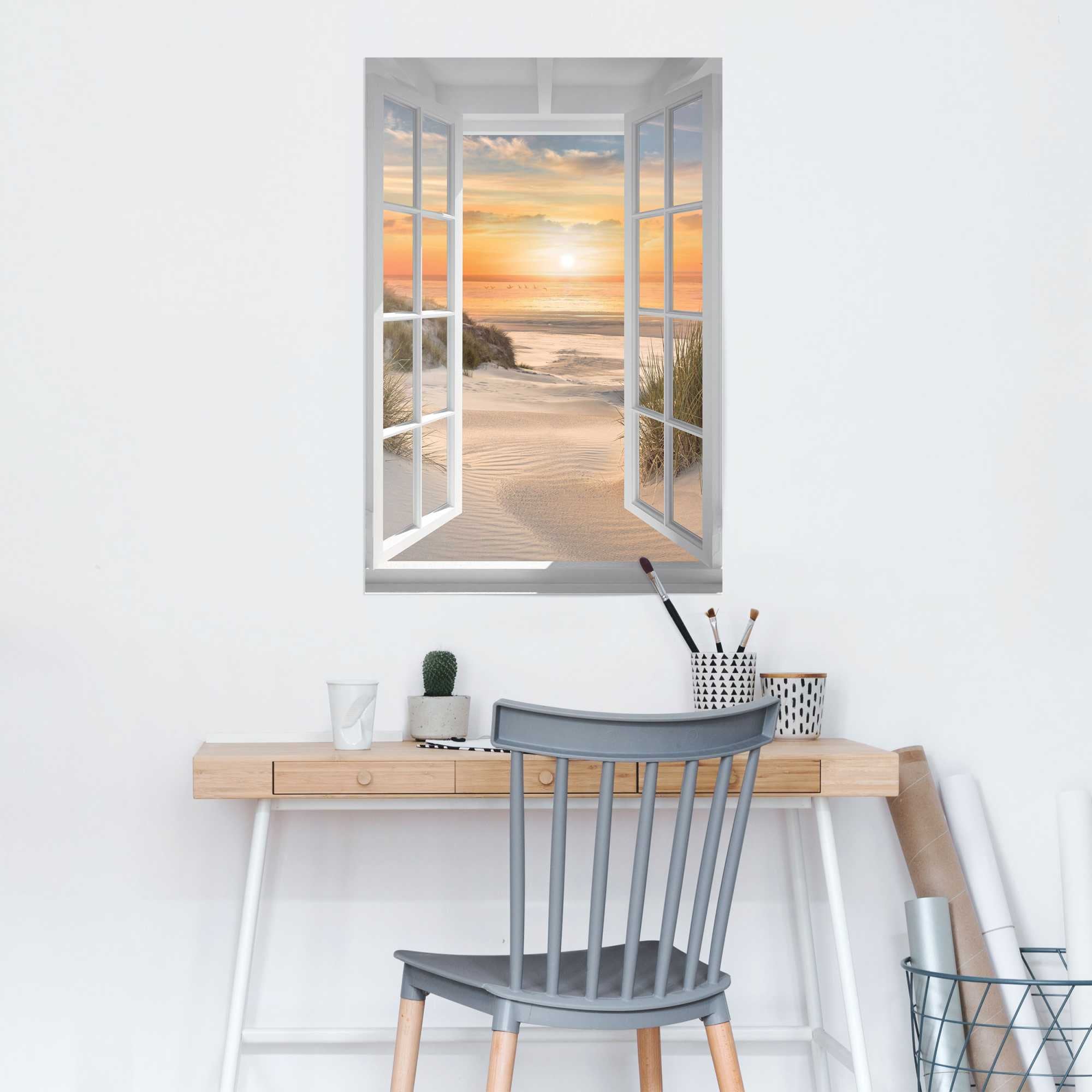 Image of Reinders Poster "Beautiful Dunes Window"
