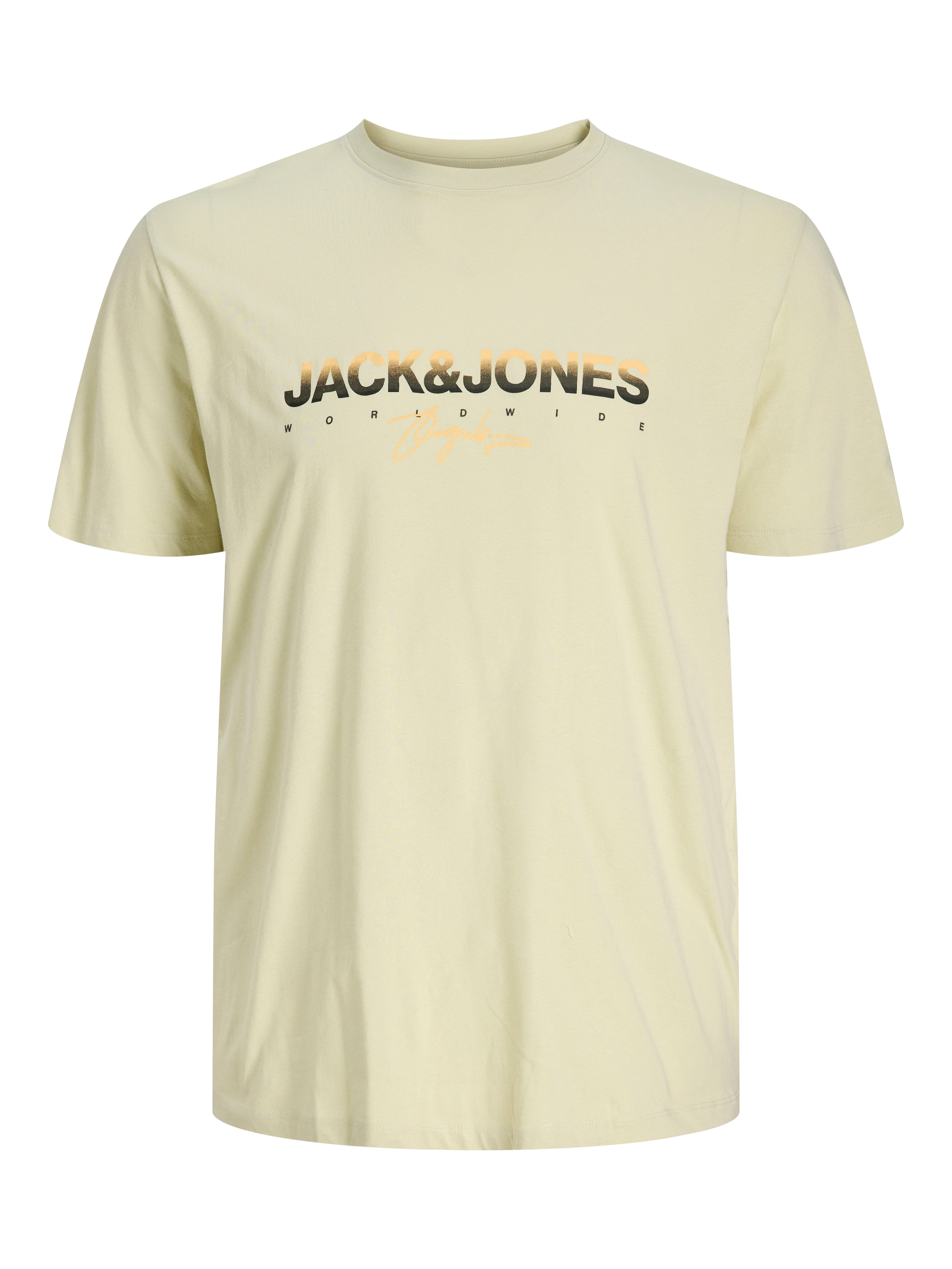 Jack & Jones PlusSize Print-Shirt »JORCANGGU TEE SS CREW NECK FST PLS«, mit Logo Print