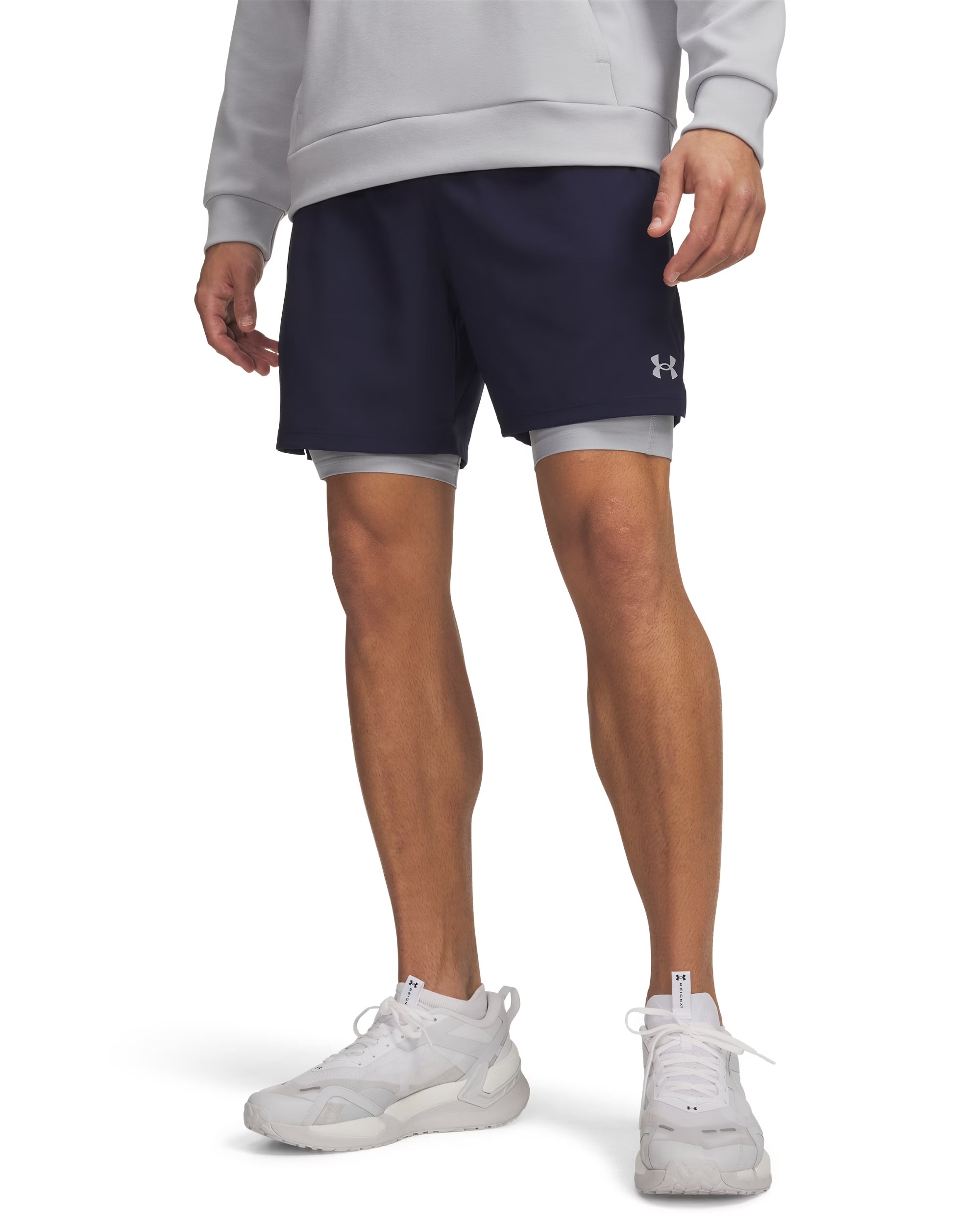 Image of Under Armour Trainingsshorts mit geradem, entspanntem Sitz, sportlicher Stil, aus Polyester