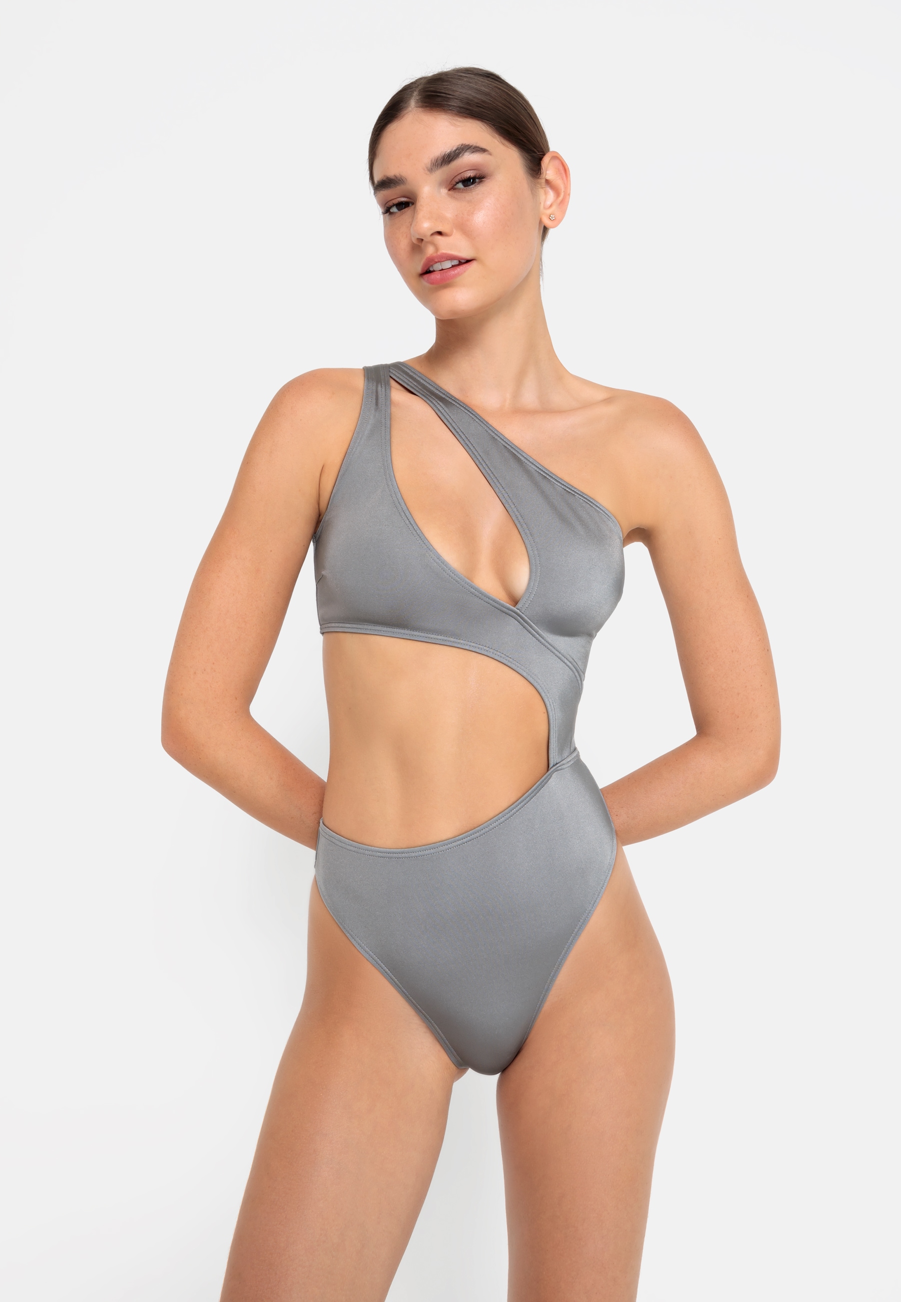 LSCN by LASCANA Monokini »Nele« mit glänzender Beschichtung