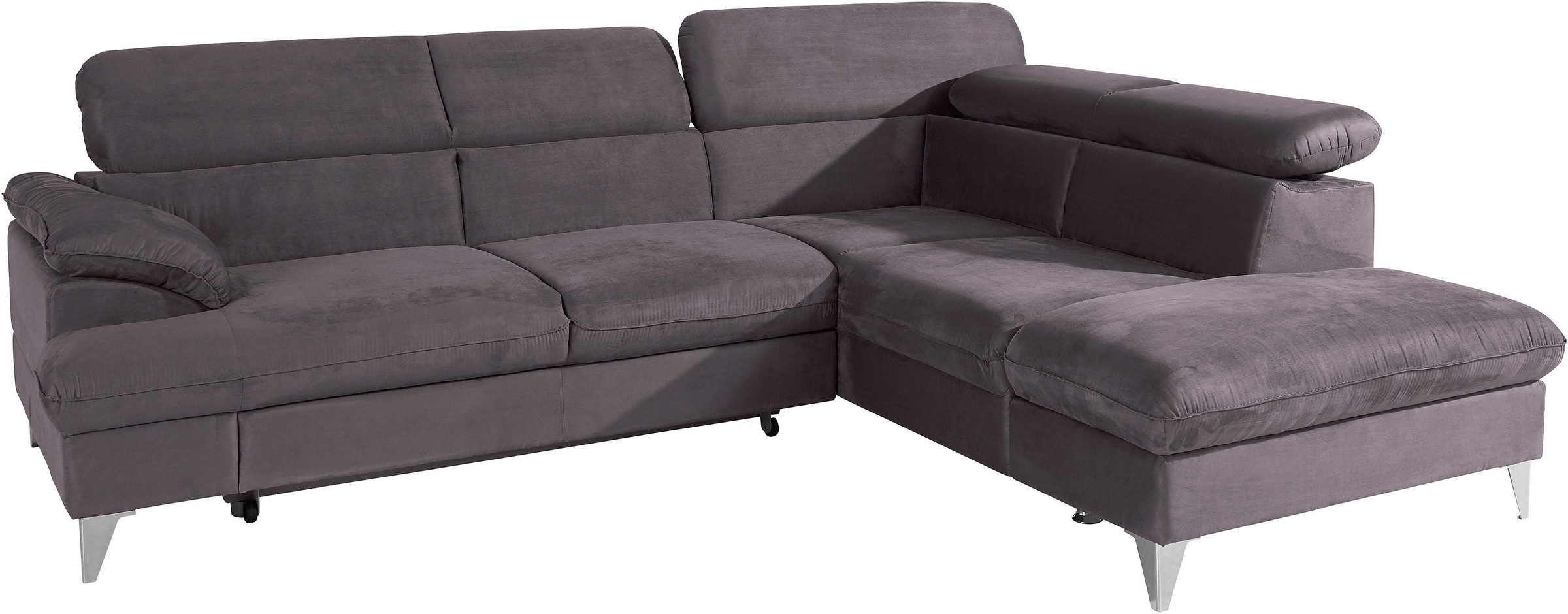 COTTA Ecksofa »Caluso L-Form«, mit Kopfteilverstellung, wahlweise mit Bettfunktion & Bettkasten