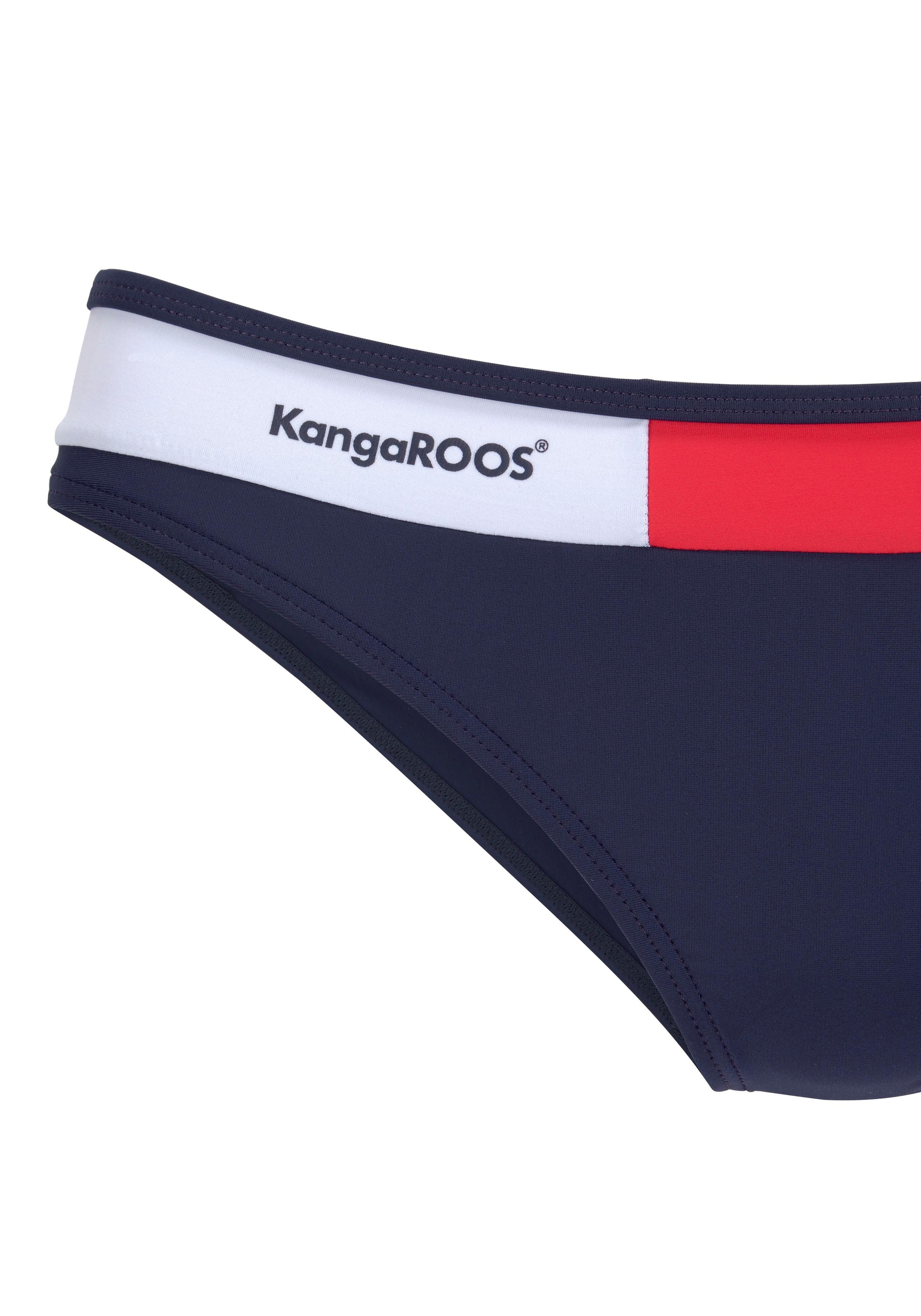 ♕ KangaROOS »Energy«, Kontrasteinsätzen Bügel-Bikini versandkostenfrei mit kaufen