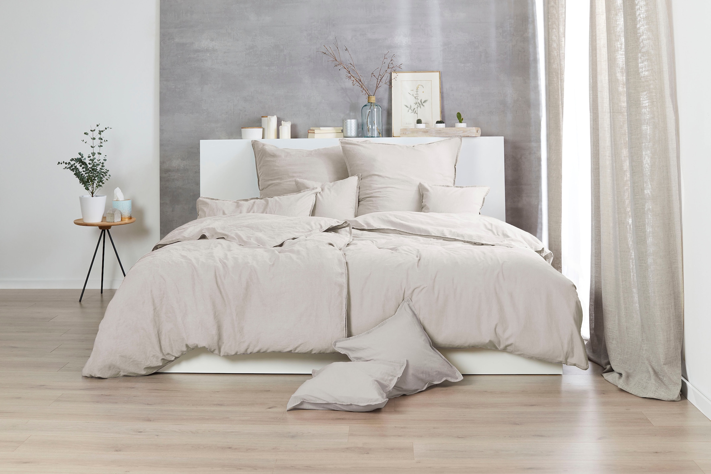 Primera Kissenbezüge »Kissenbezüge  »Stone Washed«, Primera (2 Stück)« mit Stone-Washed Optik