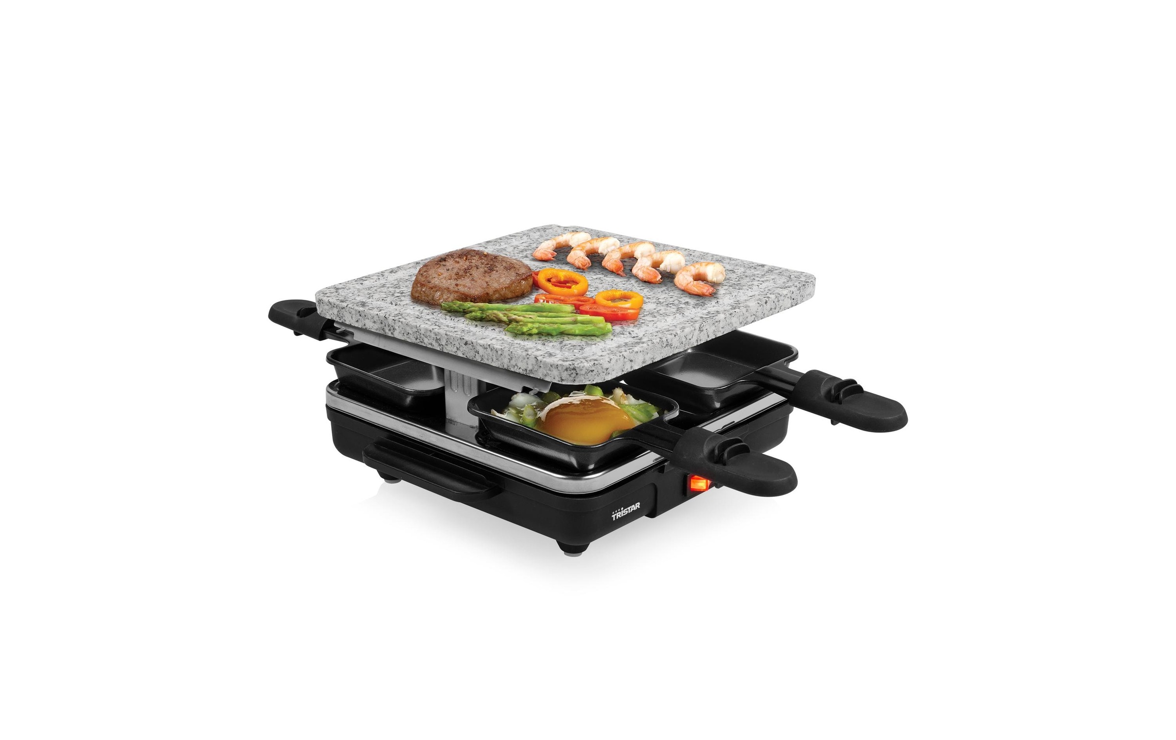 Tristar Raclette »RA-2745«, 4 St. Raclettepfännchen, 600 W