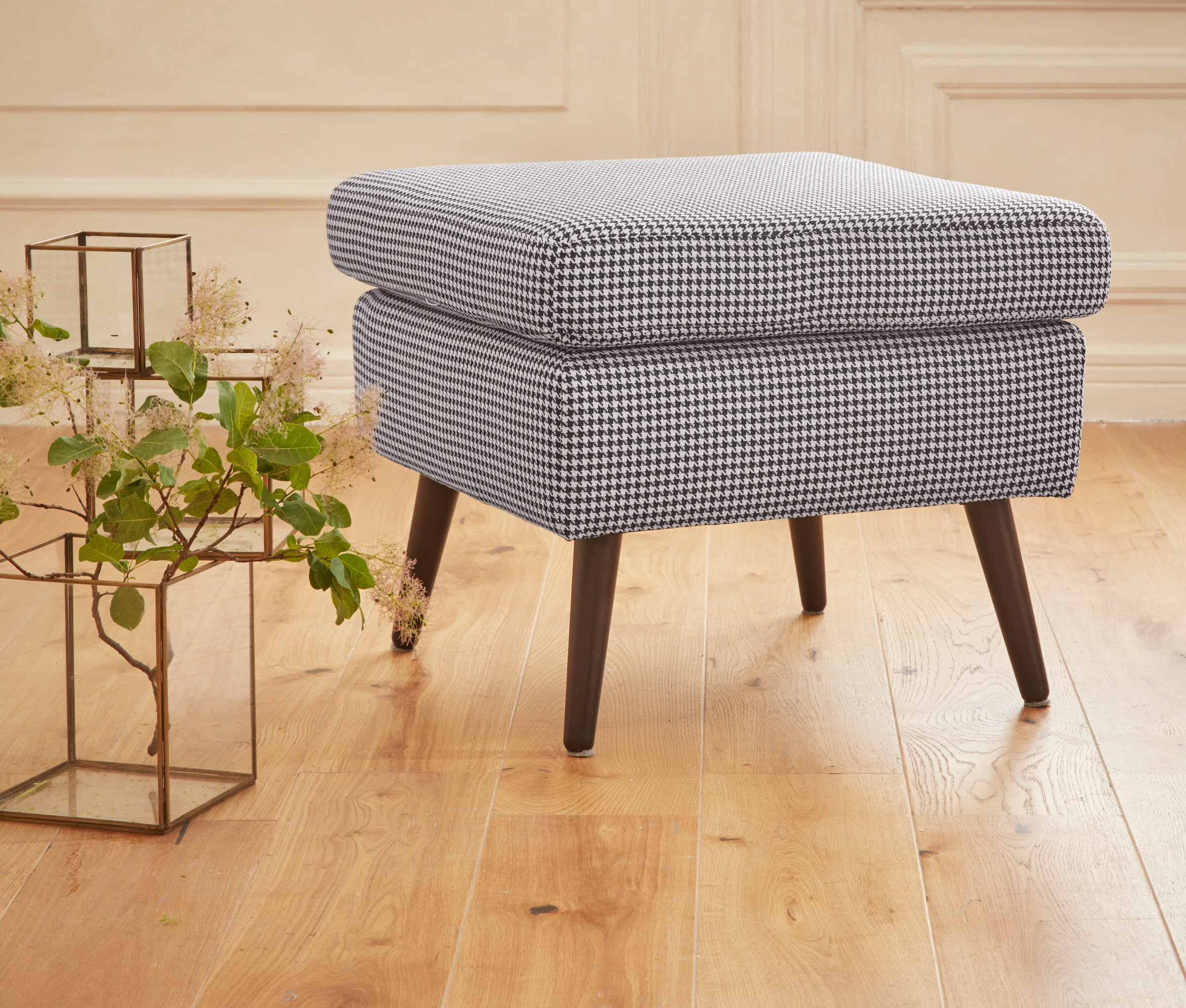 Image of Home affaire Hocker "Salla" Bezug auch in Luxus-Microfaser in Teddyfelloptik
