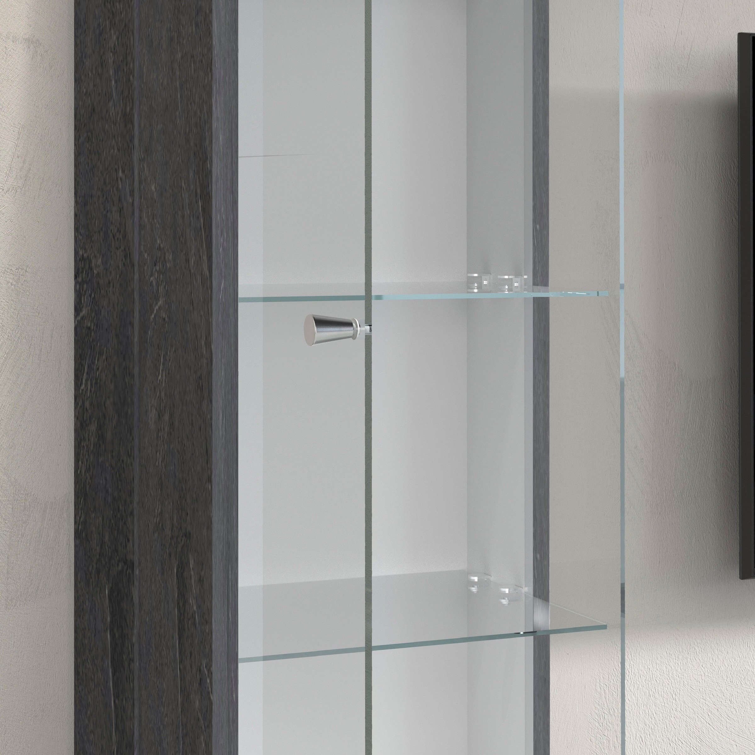 GOODproduct Wohnwand »Wohnwand New Egypt, Anbauwand, Medienwand, Wohnzimmerwand« Weiss in Hochglanz, alle anderen Farben in matter Ausführung., 4 Stk. tlg.