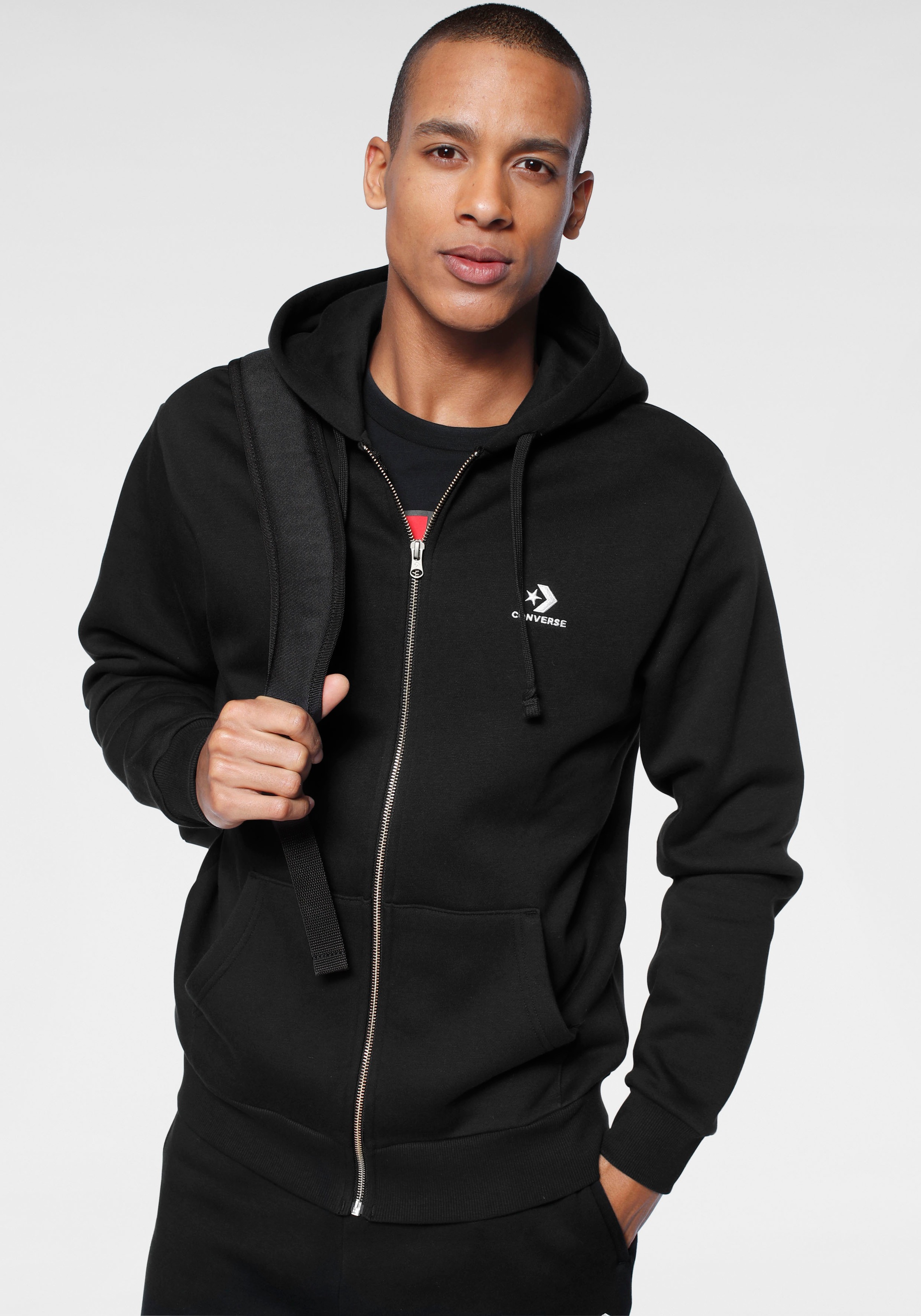 Image of Converse Kapuzensweatjacke »EMBROIDERED STAR CHEVRON FULL ZIP HOODIE BB« bei Ackermann Versand Schweiz