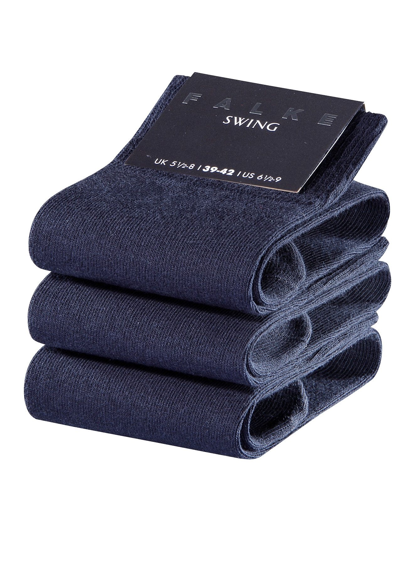 Image of FALKE Freizeitsocken »Swing«, (3 Paar), aus softer Baumwollqualität bei Ackermann Versand Schweiz