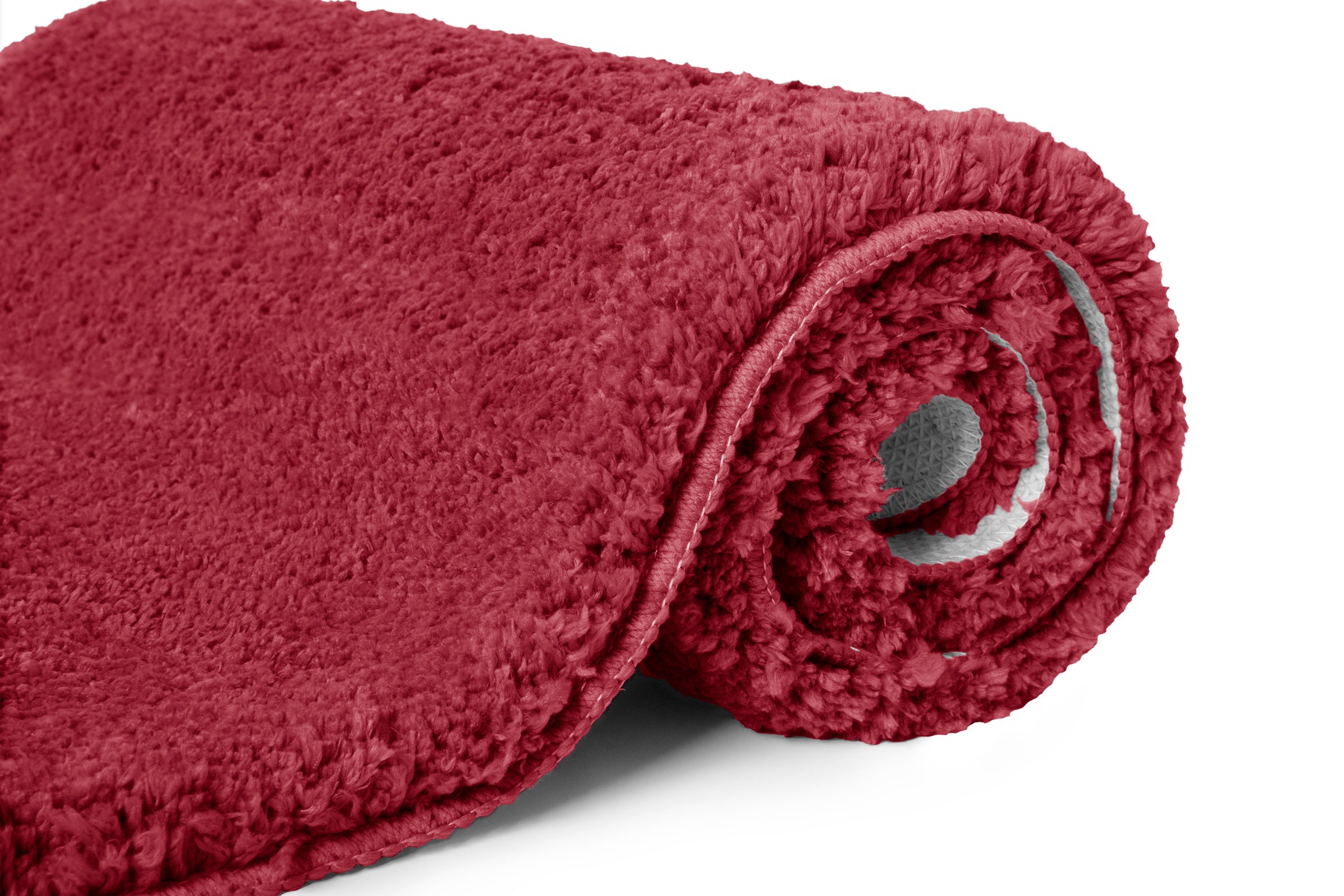 my home Badematte »Sanremo, Badvorleger, Badezimmer Teppich, sehr weich«, rutschhemmend beschichtet, fussbodenheizungsgeeignet-schnell trocknend, Badteppich, unifarben, rechteckig, rund & als 3-tlg. Set erhältlich
