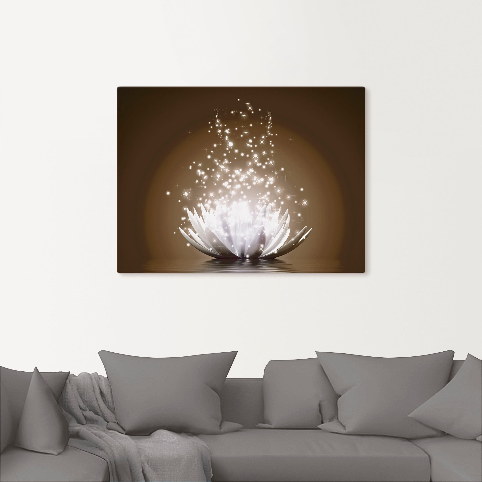 Artland Wandbild »Magie der Lotus-Blume« Blumen 1 Stk. tlg. als Leinwandbild, Poster in verschied. Grössen