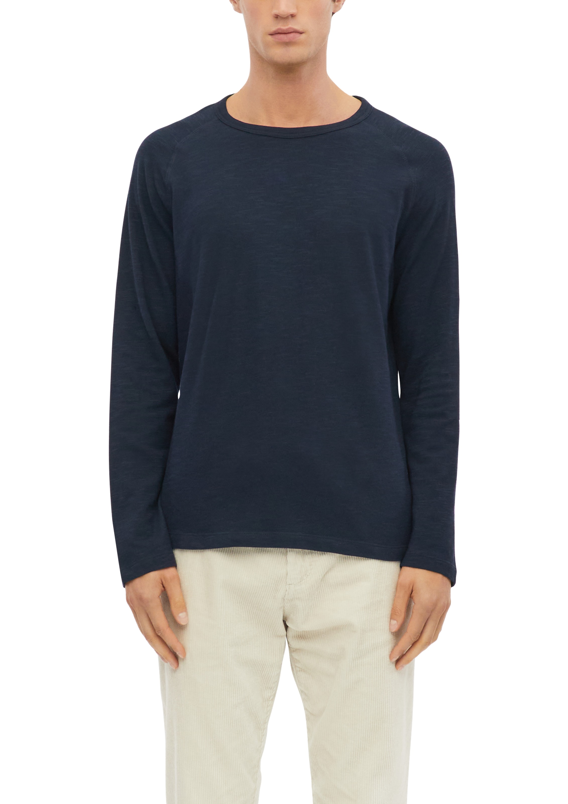 Image of s.Oliver Langarmshirt mit Rundhals / Baumwolle
