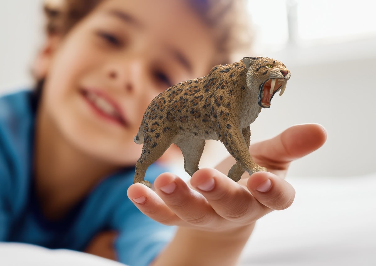 Schleich® Personnage de jeu »DINOSAURS, Säbelzahntiger (15054)«