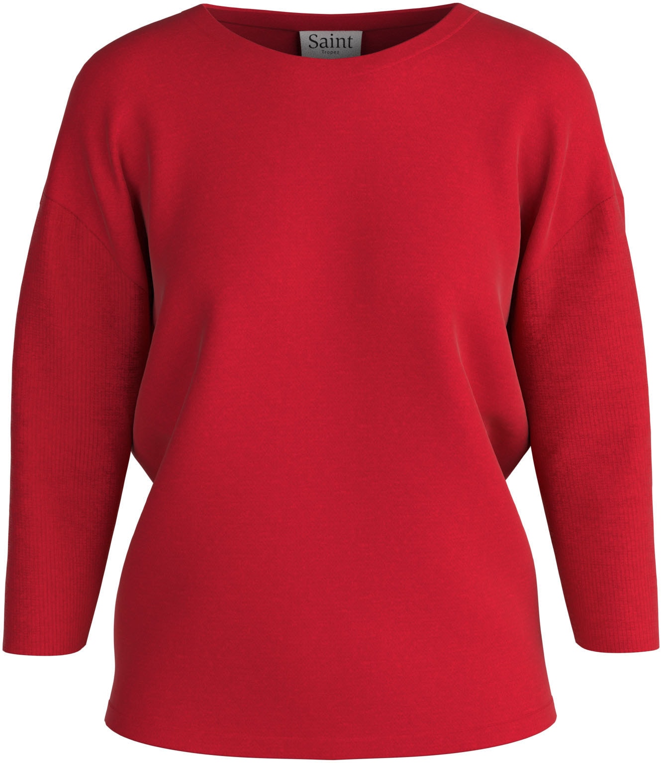 Saint Tropez Rundhalspullover »A2561, MilaSZ R-Neck«
