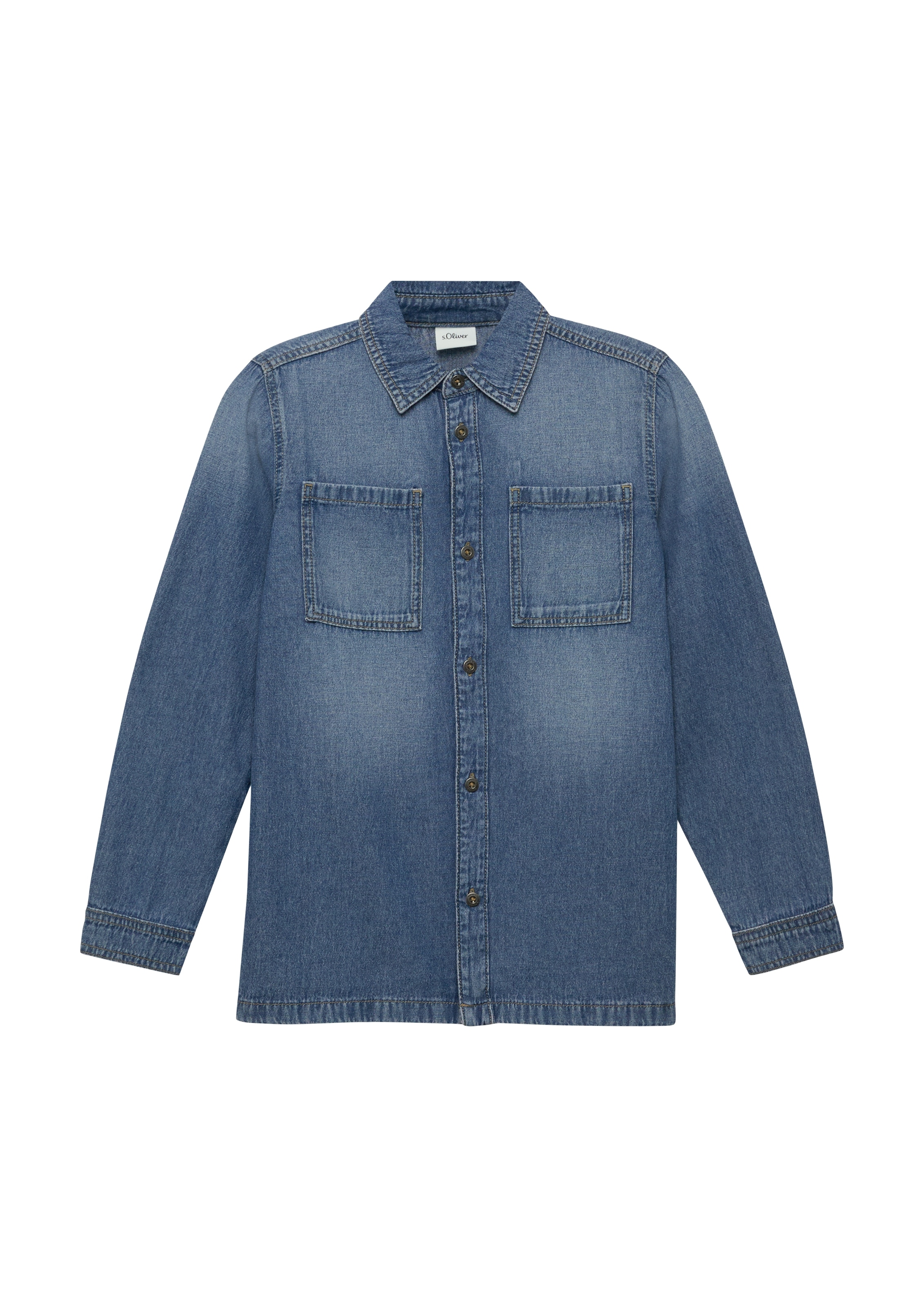 Image of s.Oliver Junior Jeanshemd mit Brust Taschen