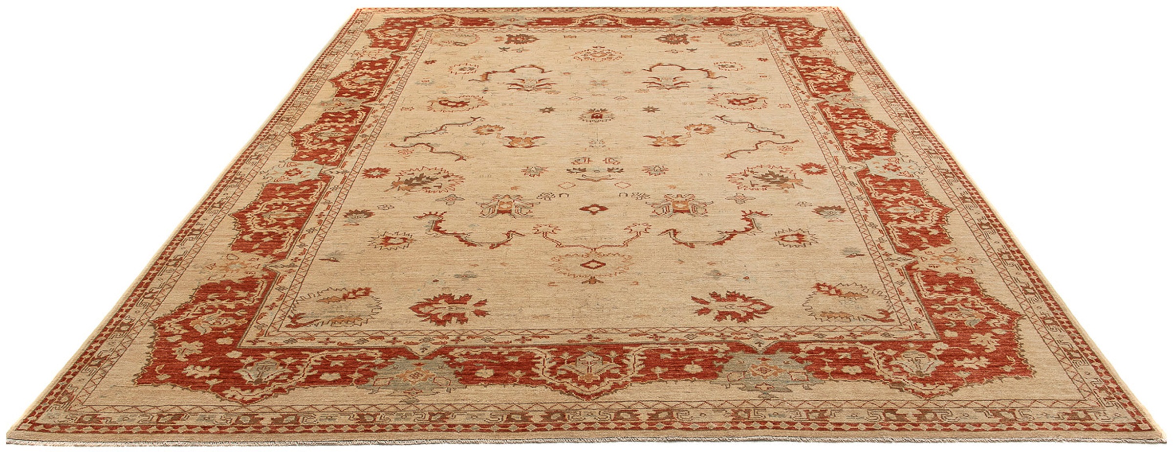 Image of morgenland Orientteppich »Ziegler - Usak - 316 x 235 cm - beige«, rechteckig, 6 mm Höhe, Wohnzimmer, Handgeknüpft, Einzelstück mit Zertifikat bei Ackermann Versand Schweiz
