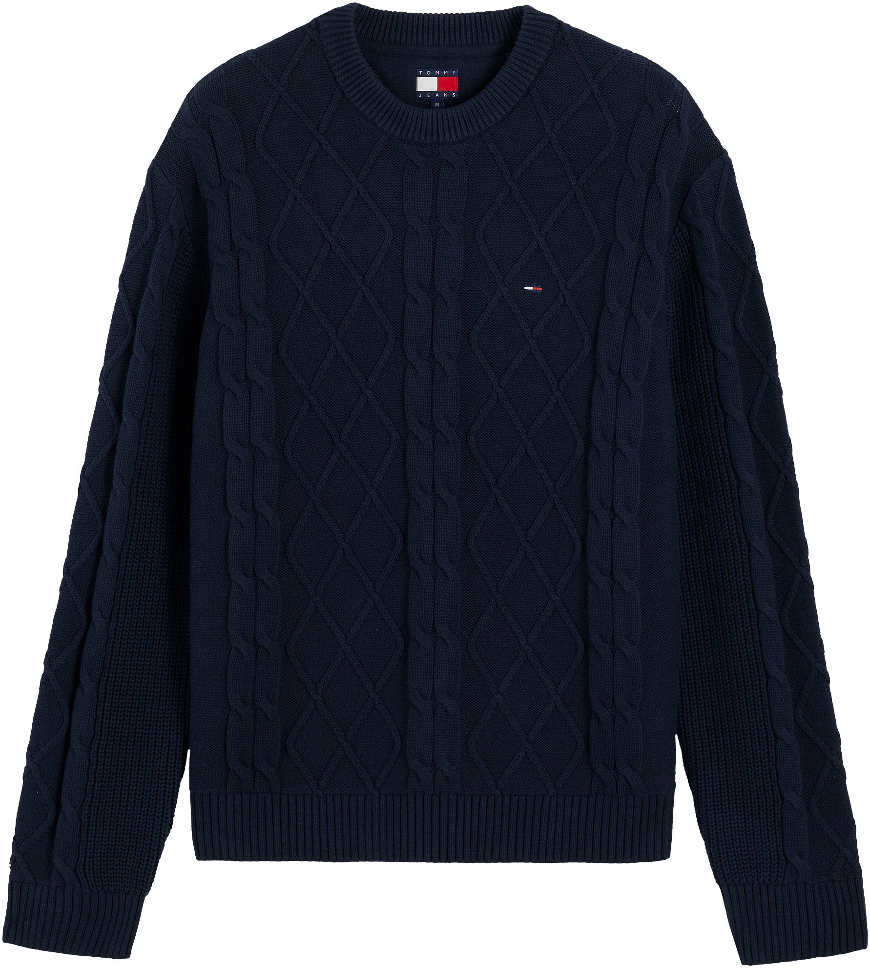 Tommy Jeans Pull à col rond »TJM REG CABLE KNIT SWEATER«
