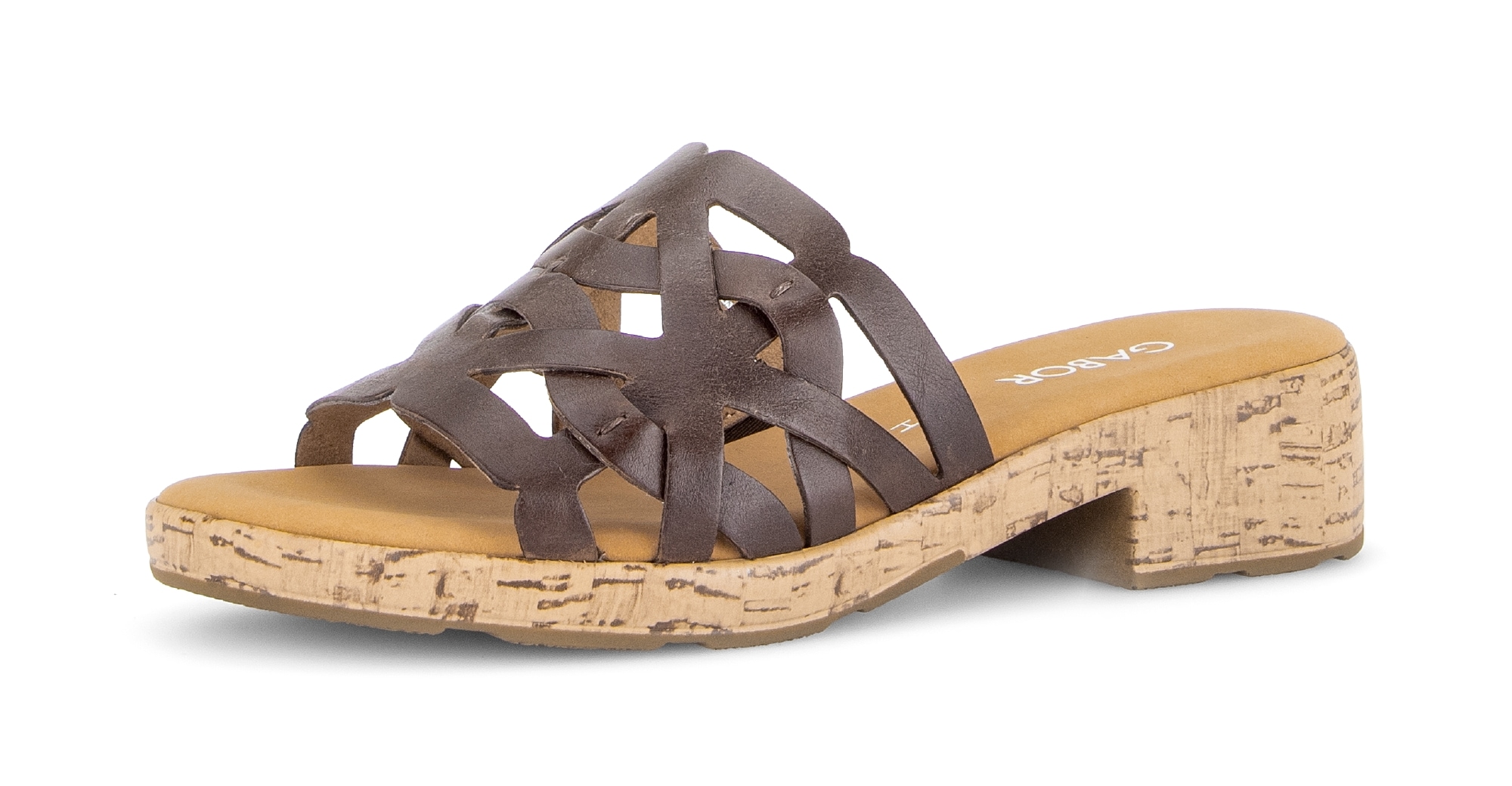 Image of Gabor Pantolette "Pisa" Blockabsatz, Sommerschuh in Komfortweite H (= sehr weit)