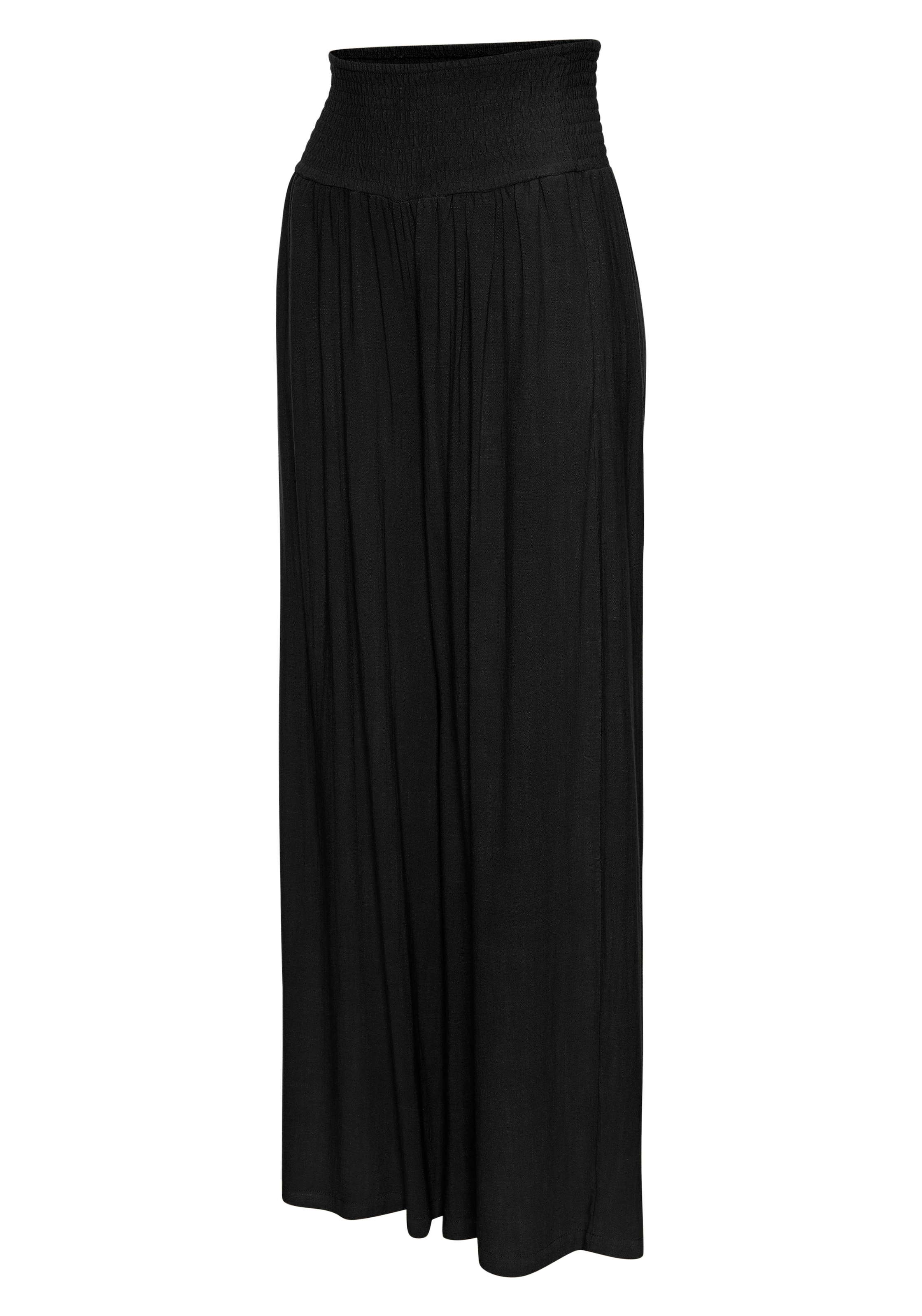 French Connection Pantalon en lin »mit hohem Smokbund«  pantalon palazzo large pour l'été, pantalon ample à enfiler, pantalon de plage