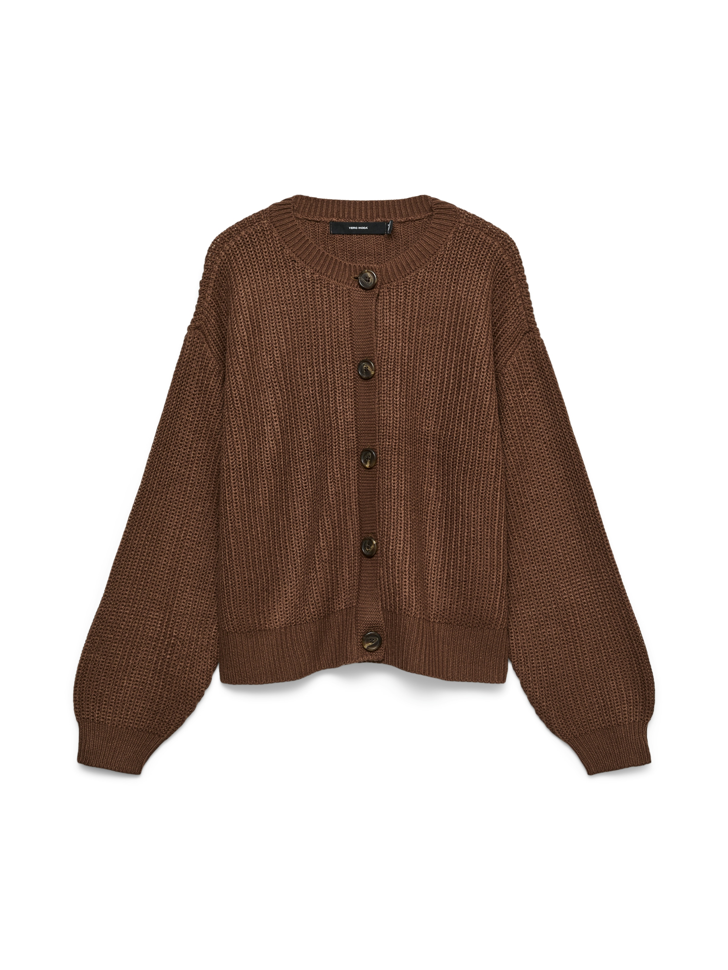 Vero Moda Strickjacke »VMLEA LS O-NECK CARDIGAN NOOS« Kunstfaser, loose fit