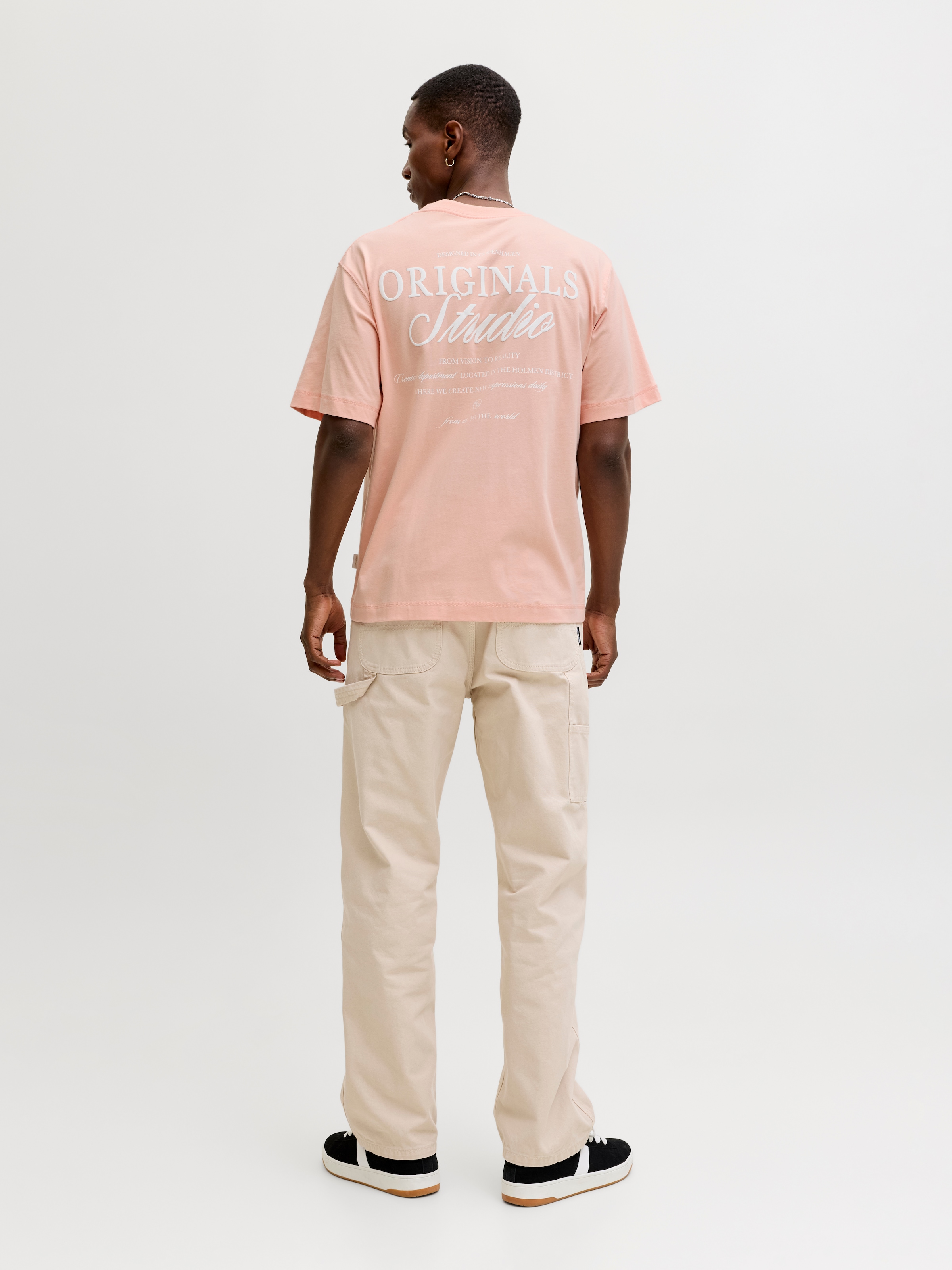 Jack & Jones Rundhalsshirt »JORNORREBRO TYPO TEE SS CREW NECK NOOS« Baumwolle, relaxed fit