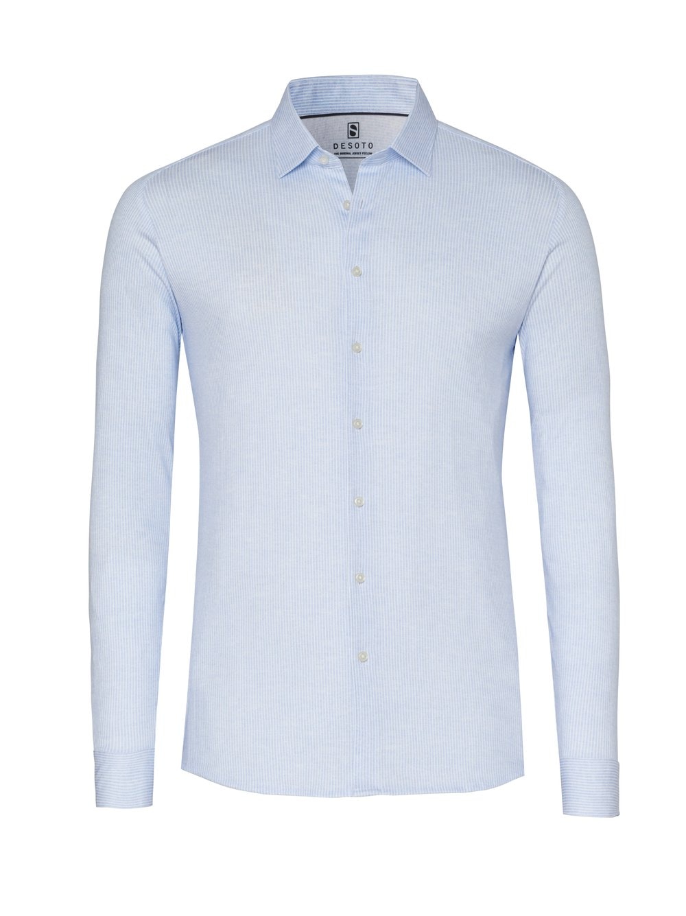 DESOTO Chemise à manches longues »Casual Kent 1/1« chemise en jersey, col Kent, coupe slim