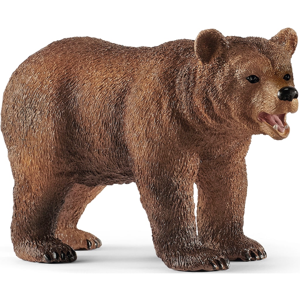 Schleich® Spielfigur »WILD LIFE, Grizzlybär-Mutter mit Jungem (42473)«