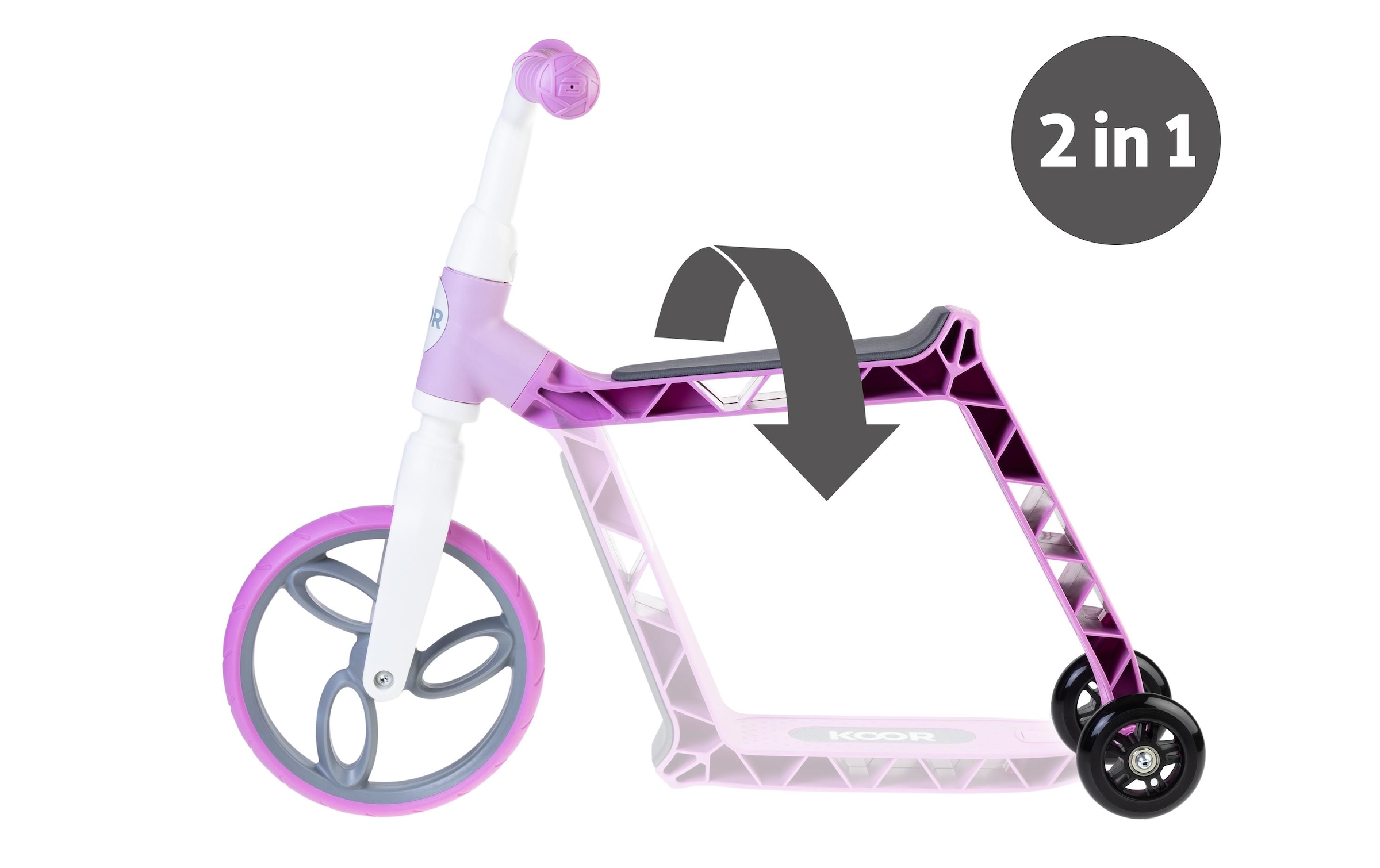 KOOR Laufrad »KOOR Laufrad und Scooter 2 in 1«
