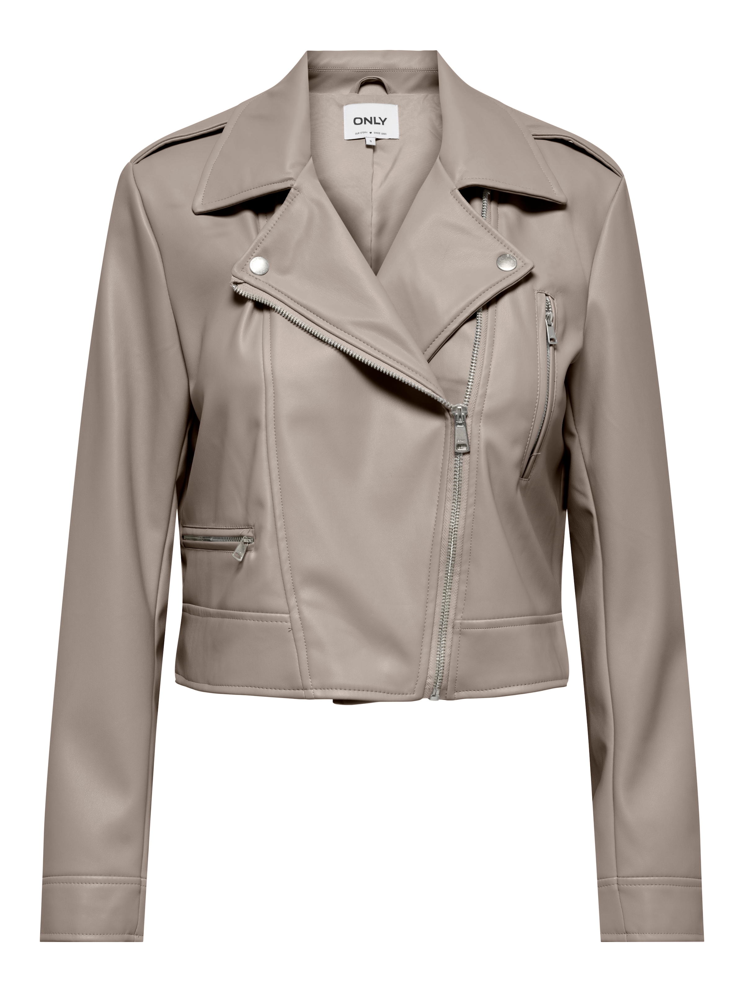 ONLY Lederimitatjacke »ONLCARMEN FAUX LEATHER BIKER CC OTW« mit asymmetrischem Reissverschluss