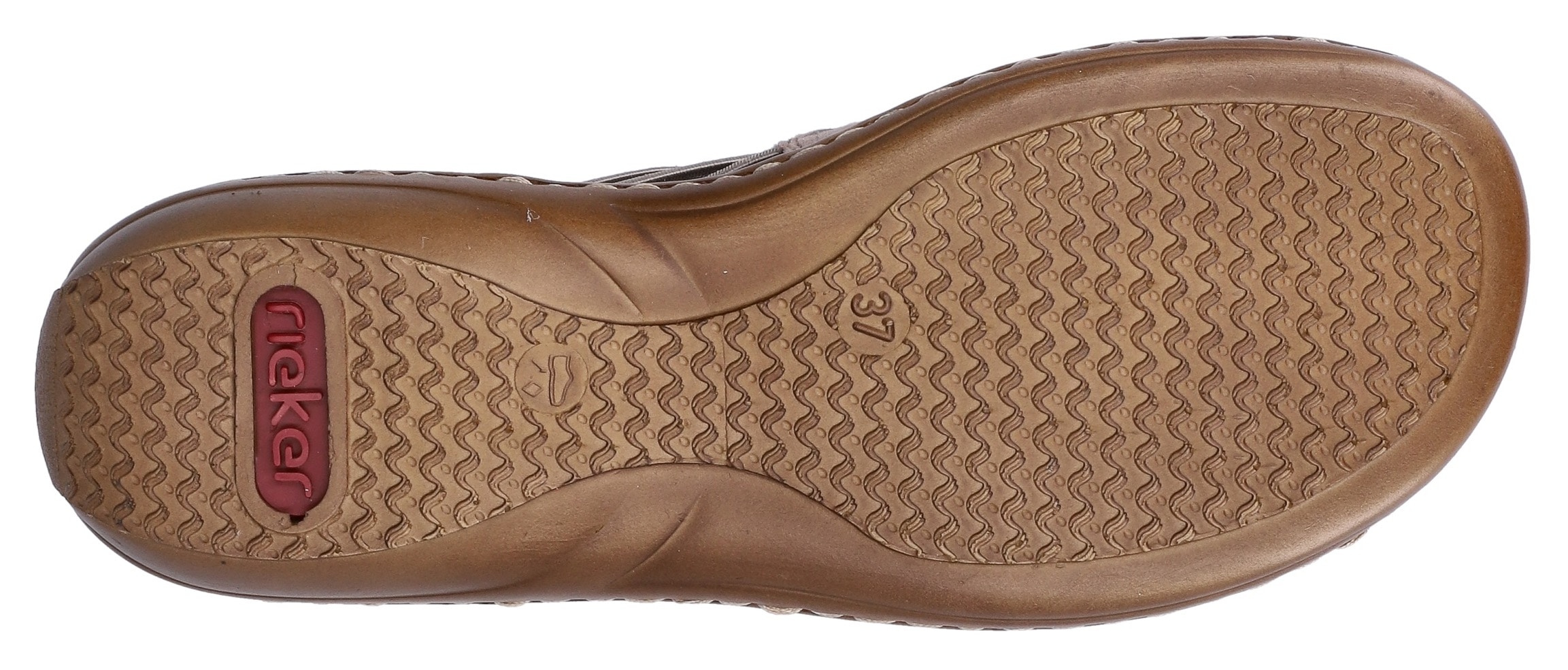 Rieker Sandale  chaussure d'été, sandale, talon compensé, avec bandes élastiques