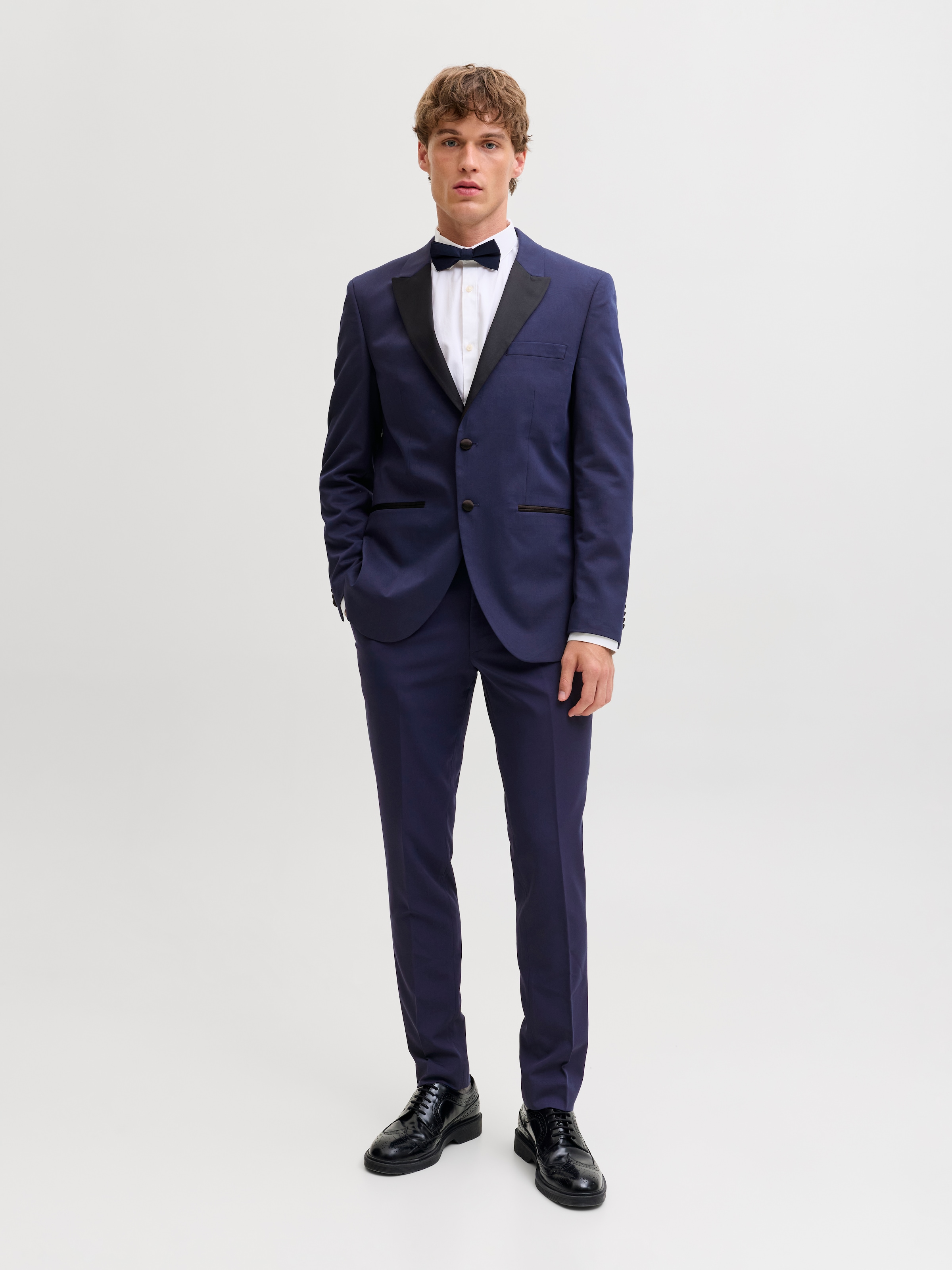 Jack & Jones Anzughose »JPRFRANCO  Hose mit schmalem Bein und cleanem Look«  meliert, modisch, slim fit, Kunstfaser