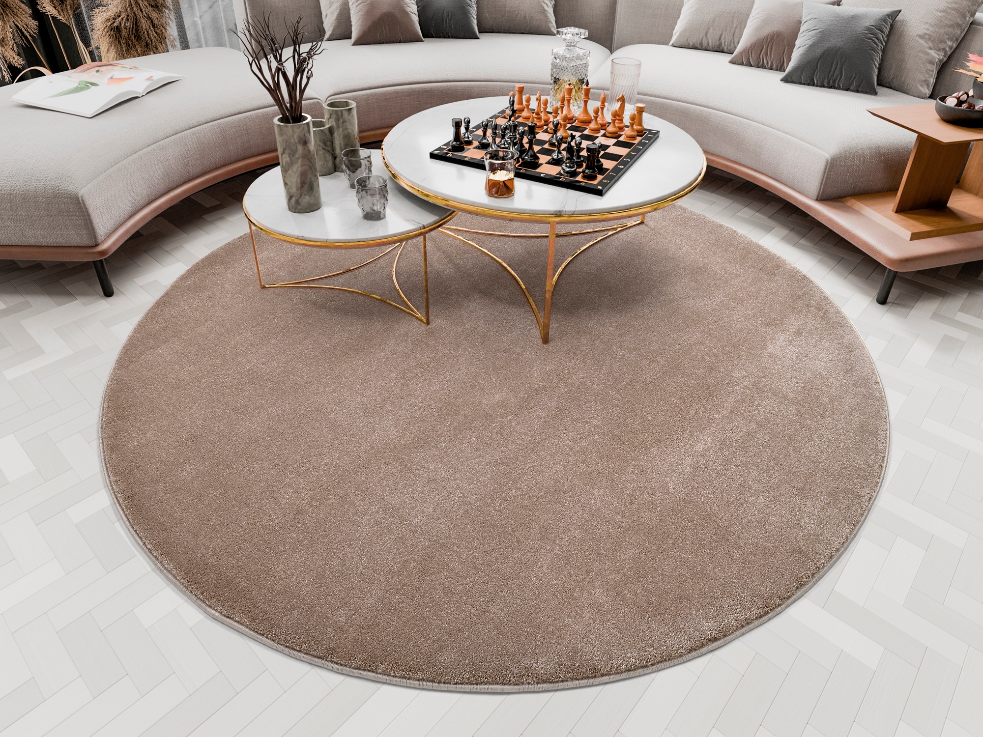 Image of OCI DIE TEPPICHMARKE Teppich "Bellevue, auch als Läufer erhältlich" rund 20 mm Höhe hochwertiger dichter Hochflor, Shaggy, Langflor, Wohnzimmer